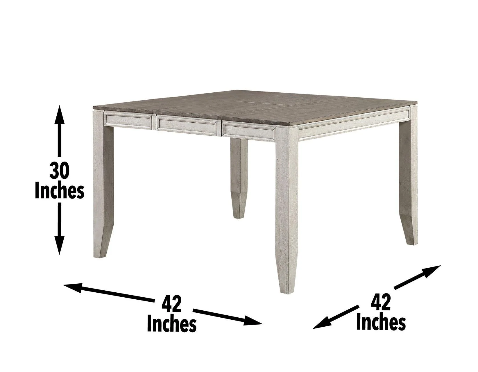 Abacus 54-inch w/18-inch Butterfly Leaf Counter Table - Image 5