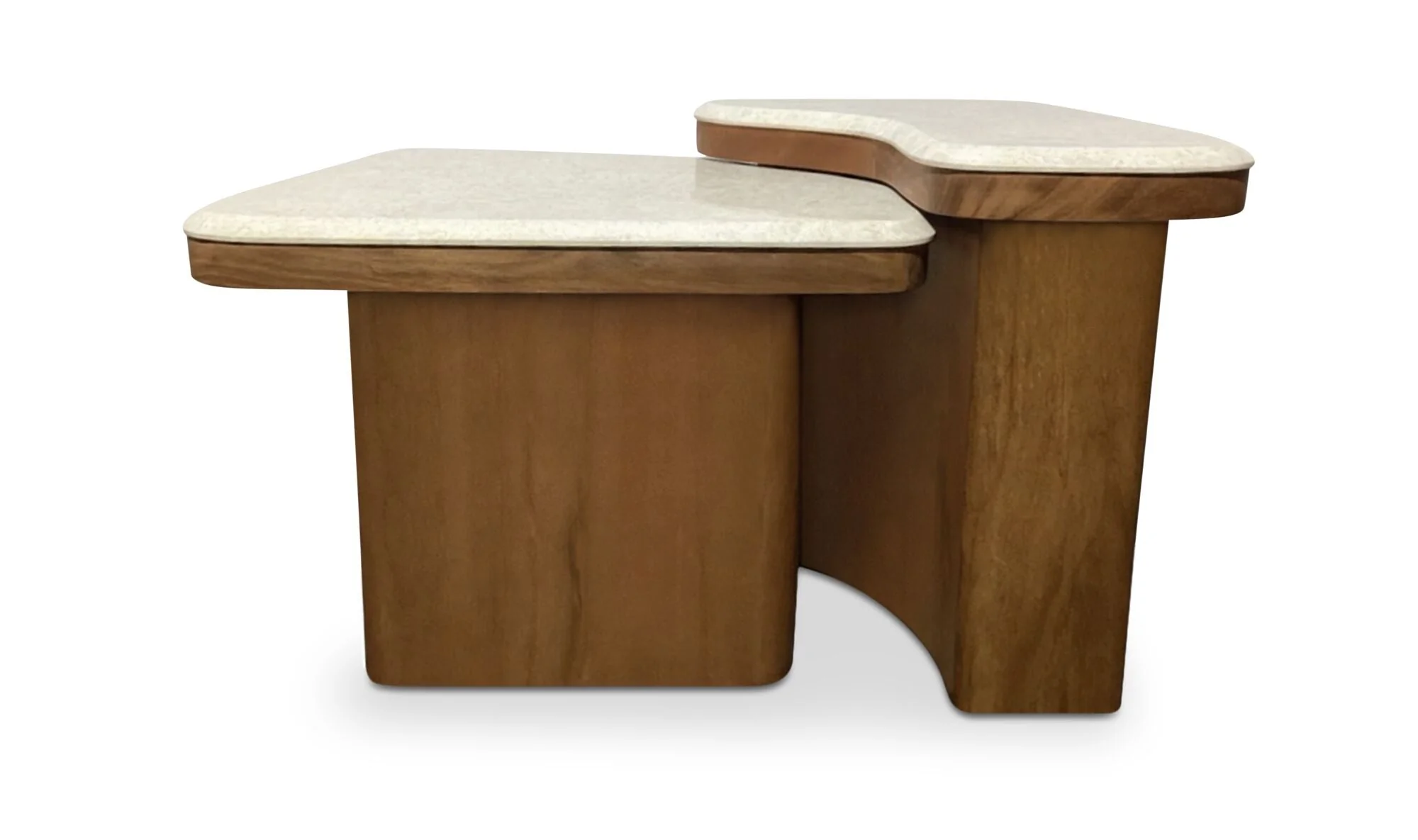 Abi Nesting Coffee Table Beige Cosmos Marble - Image 2