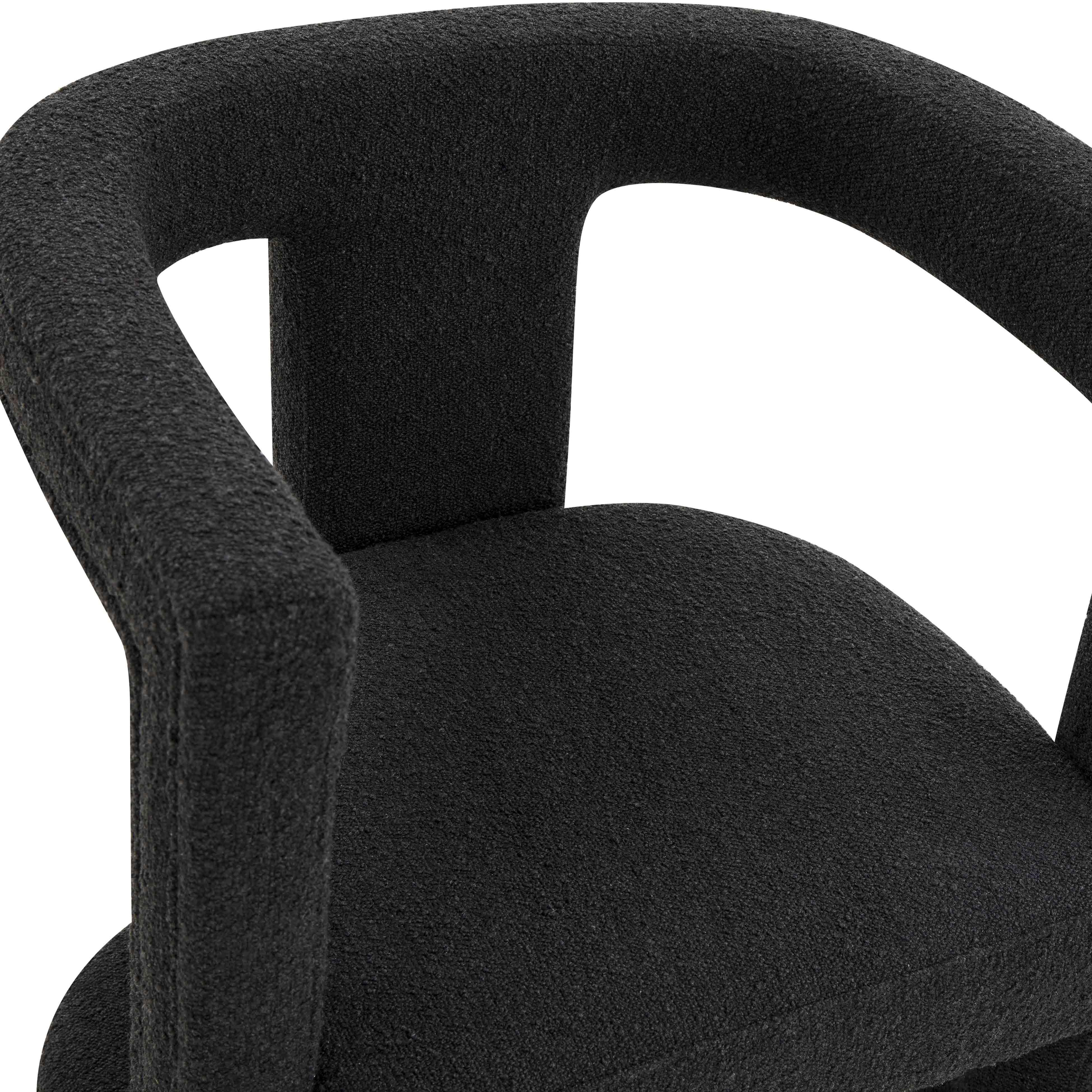 Ada Black Boucle Chair - Image 4