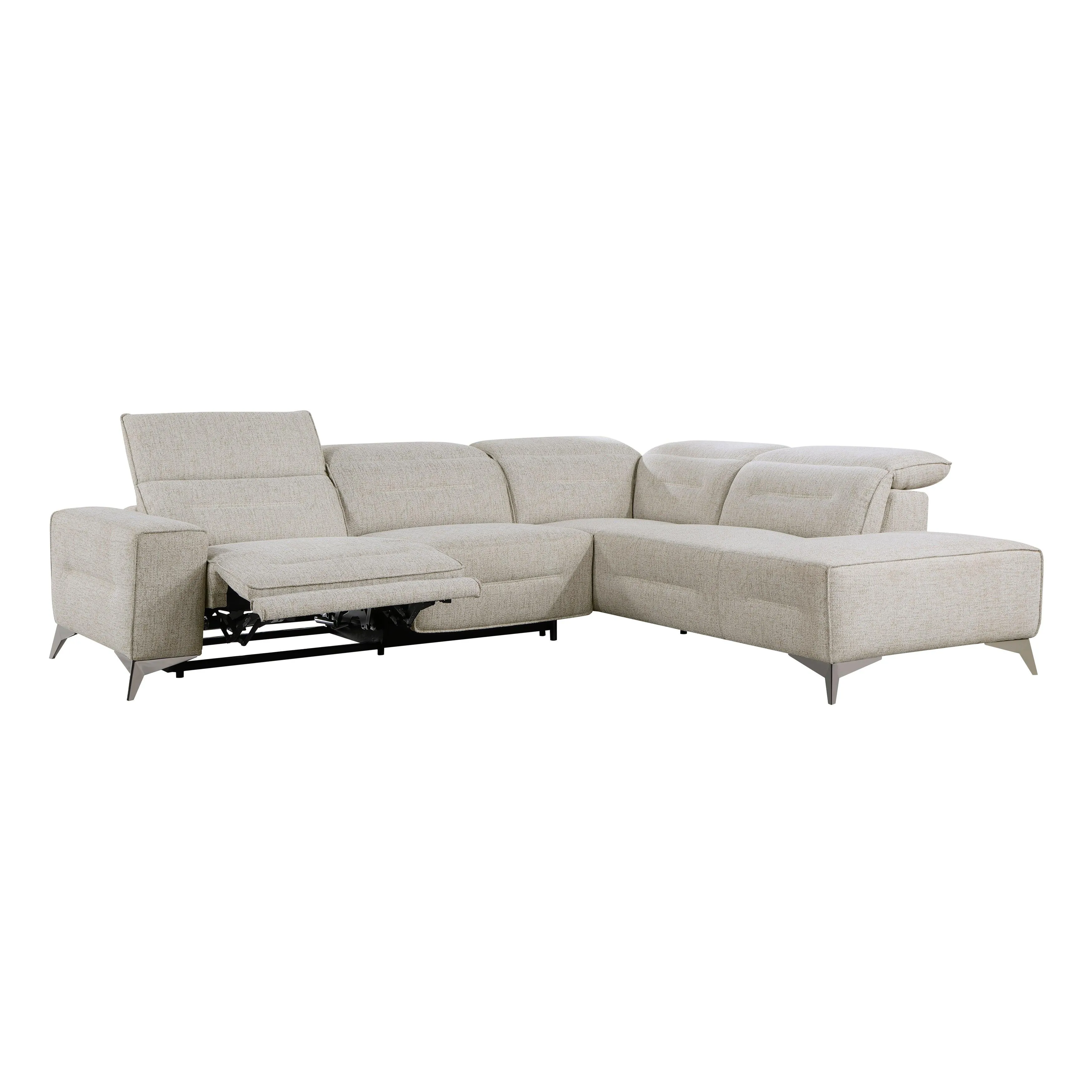 Adahlia Sand Power Reclining Sectional with Right Chaise - Image 7