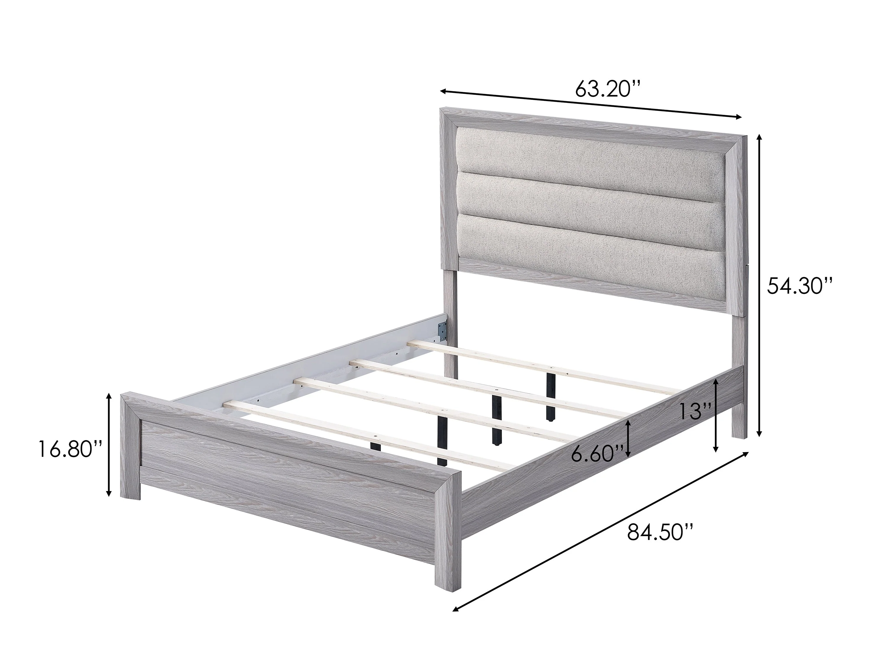 Adelaide Driftwood Upholstered Panel Bedroom Set - Image 10