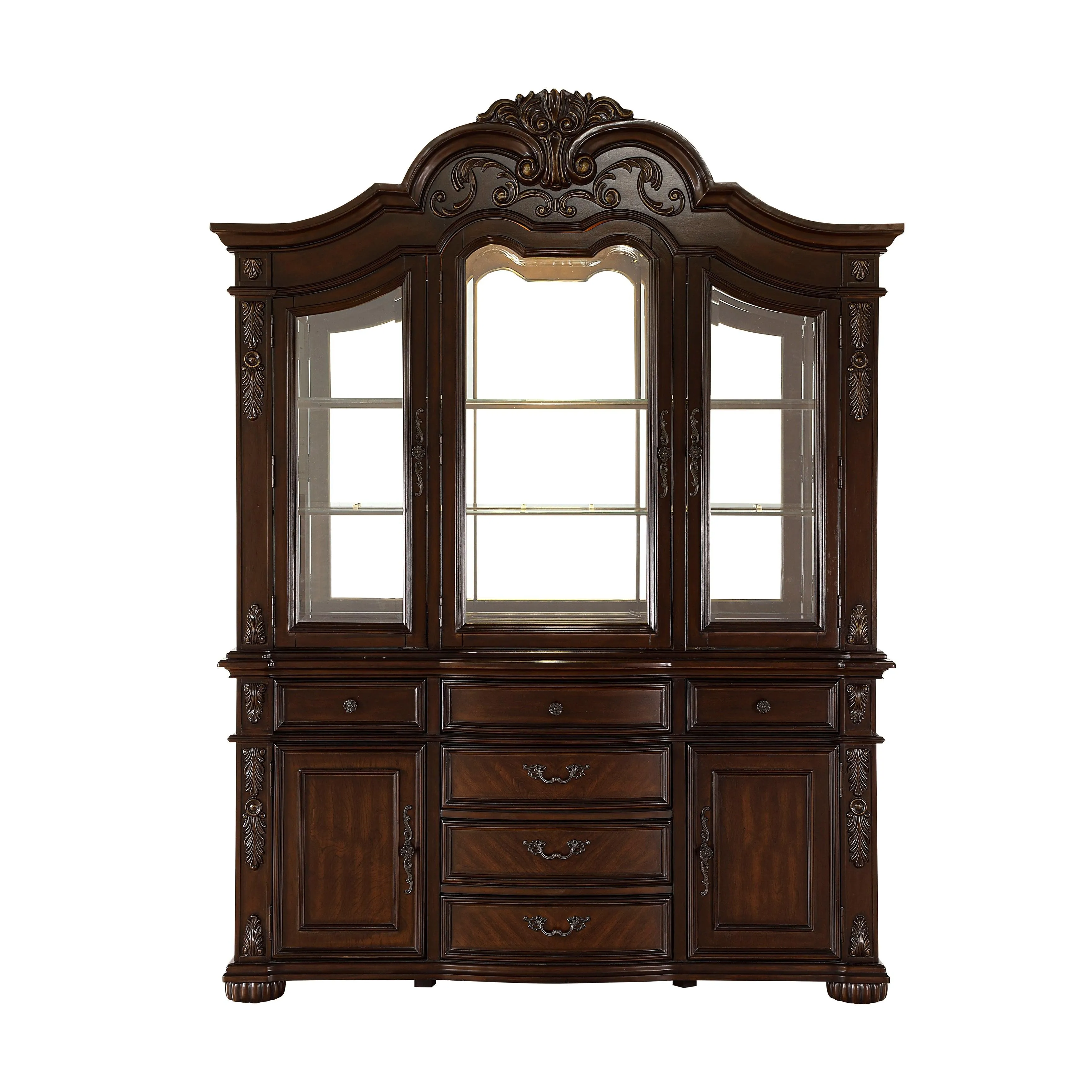 Adelina Cherry Buffet & Hutch - Image 7