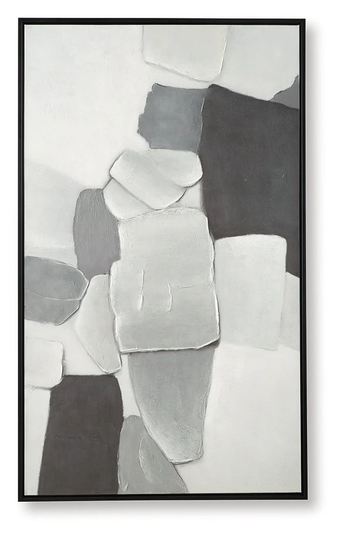 Adilson White/Gray/Black Wall Art - Image 2
