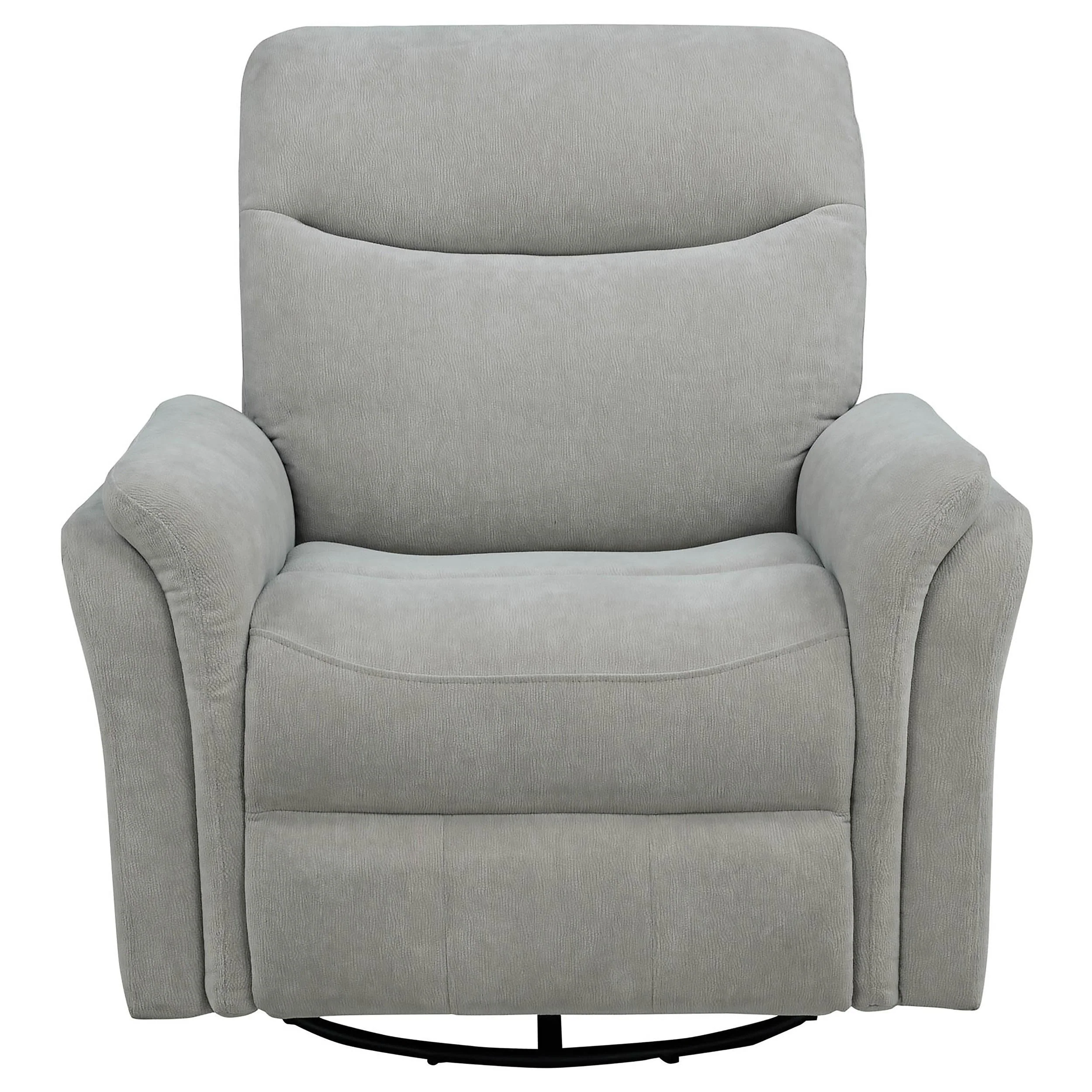 Adler Ivory Upholstered Power Swivel Glider Recliner - Image 6
