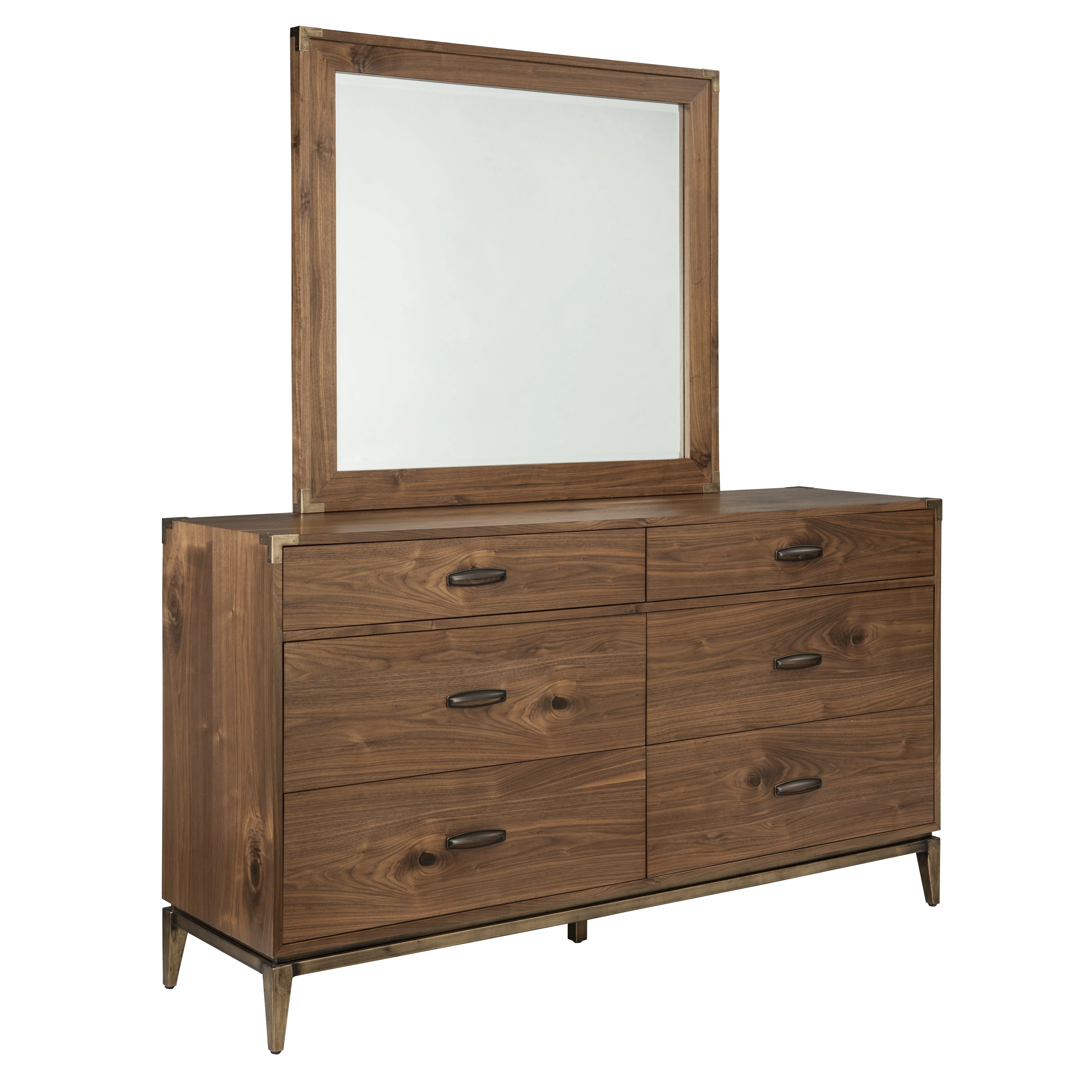 Adler Six Drawer Dresser in Natural Walnut - Image 5