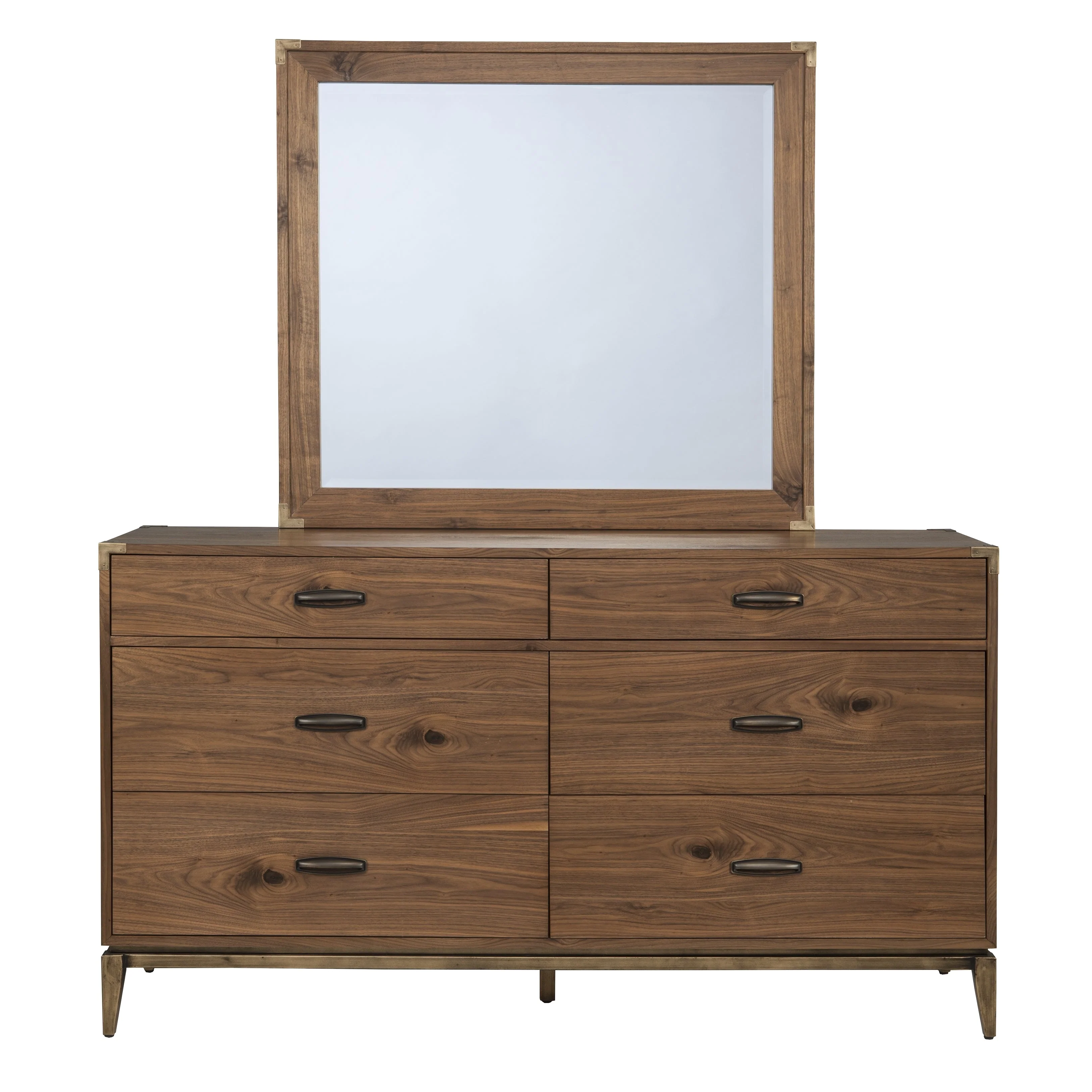 Adler Six Drawer Dresser in Natural Walnut - Image 6