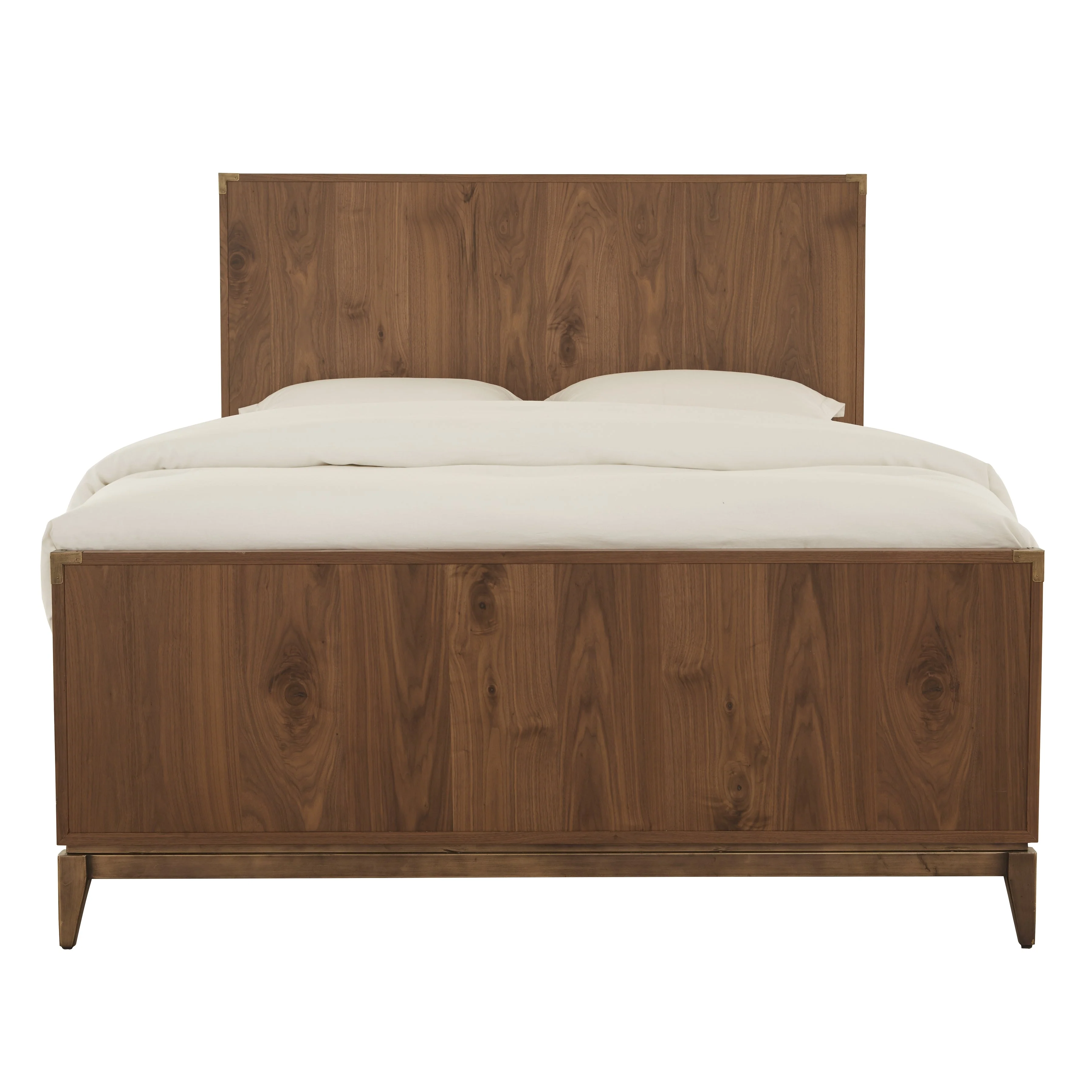 Adler Wood California King Panel Bed in Natural Walnut - Image 6