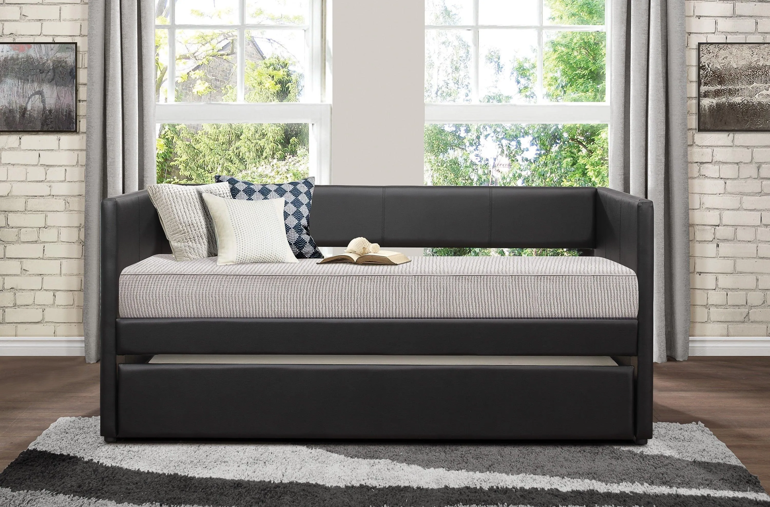 Adra Dark Brown Daybed with Trundle - Image 4