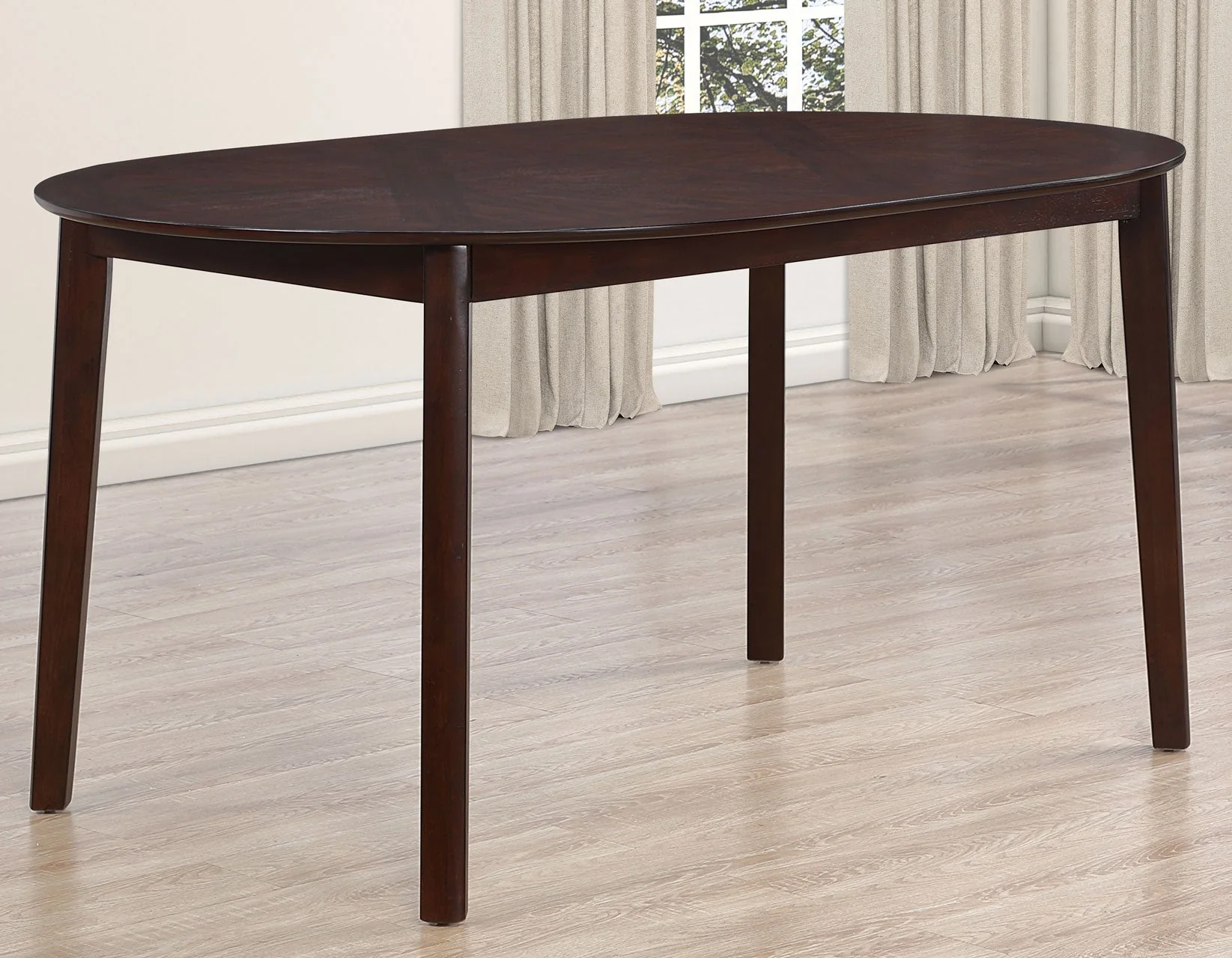 Adrian Espresso Oval Dining Room Set - Image 2
