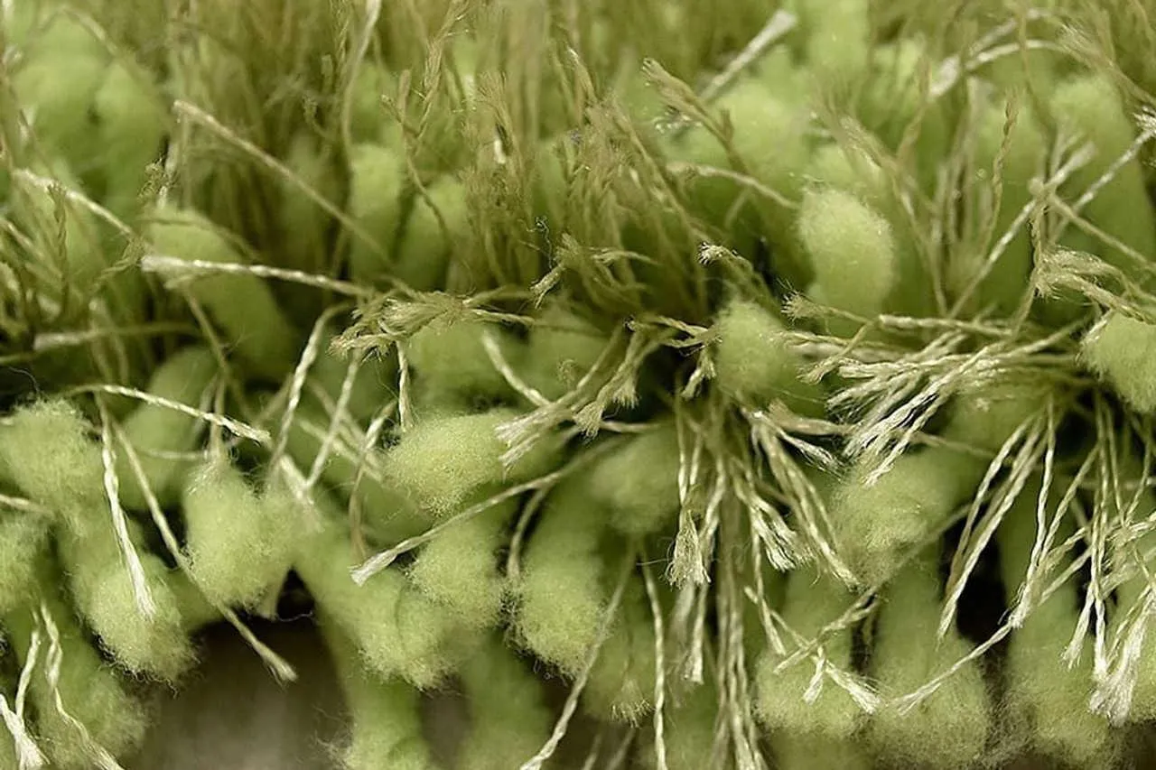 Afro Shag Lime Green Area Rug - Image 3