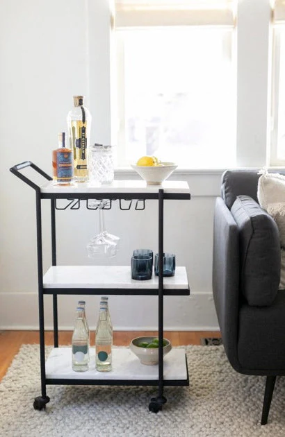 After Hours Bar Cart White - Image 2