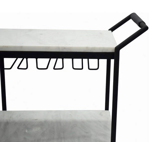 After Hours Bar Cart White - Image 4