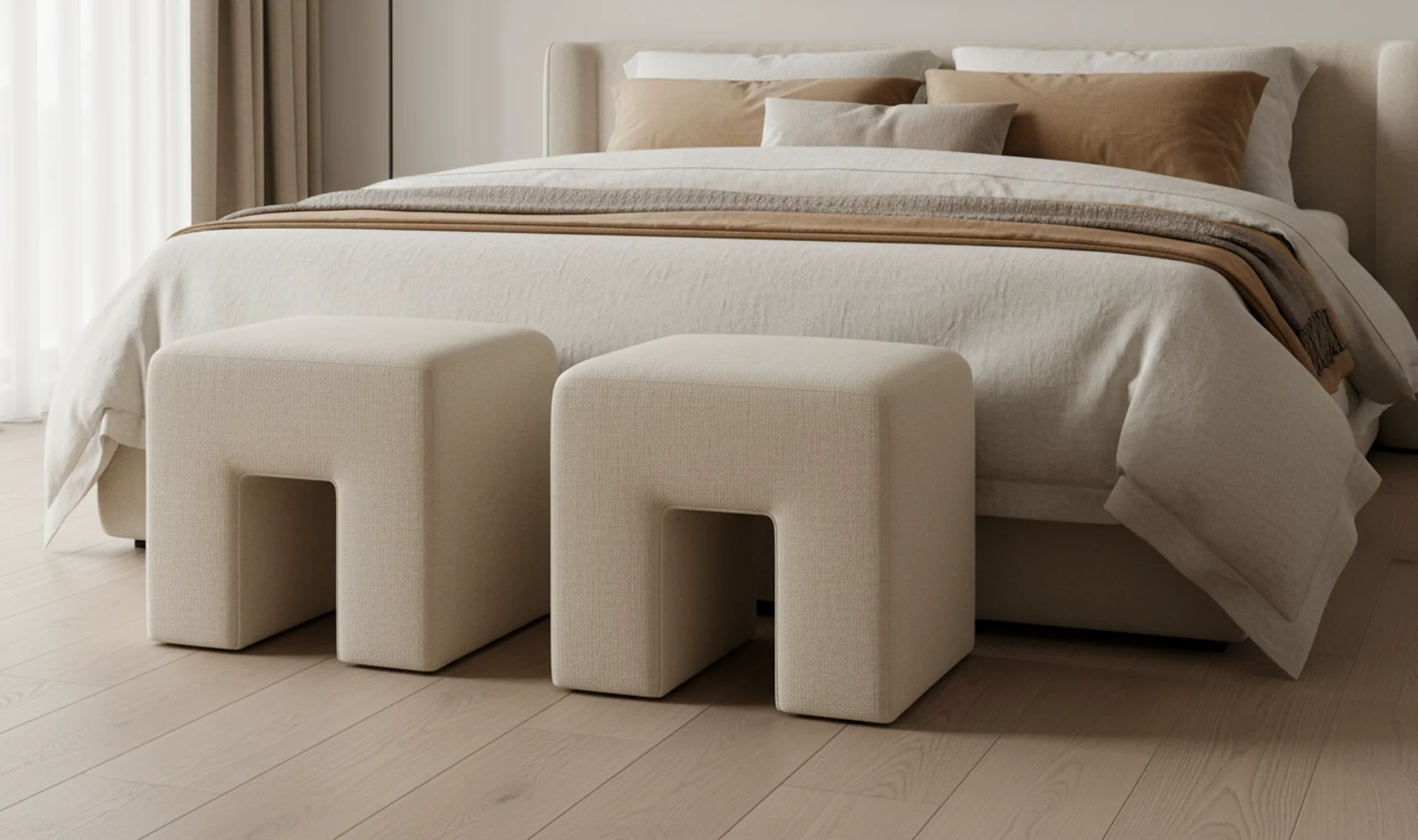 Aidy Stool Oat - Image 3