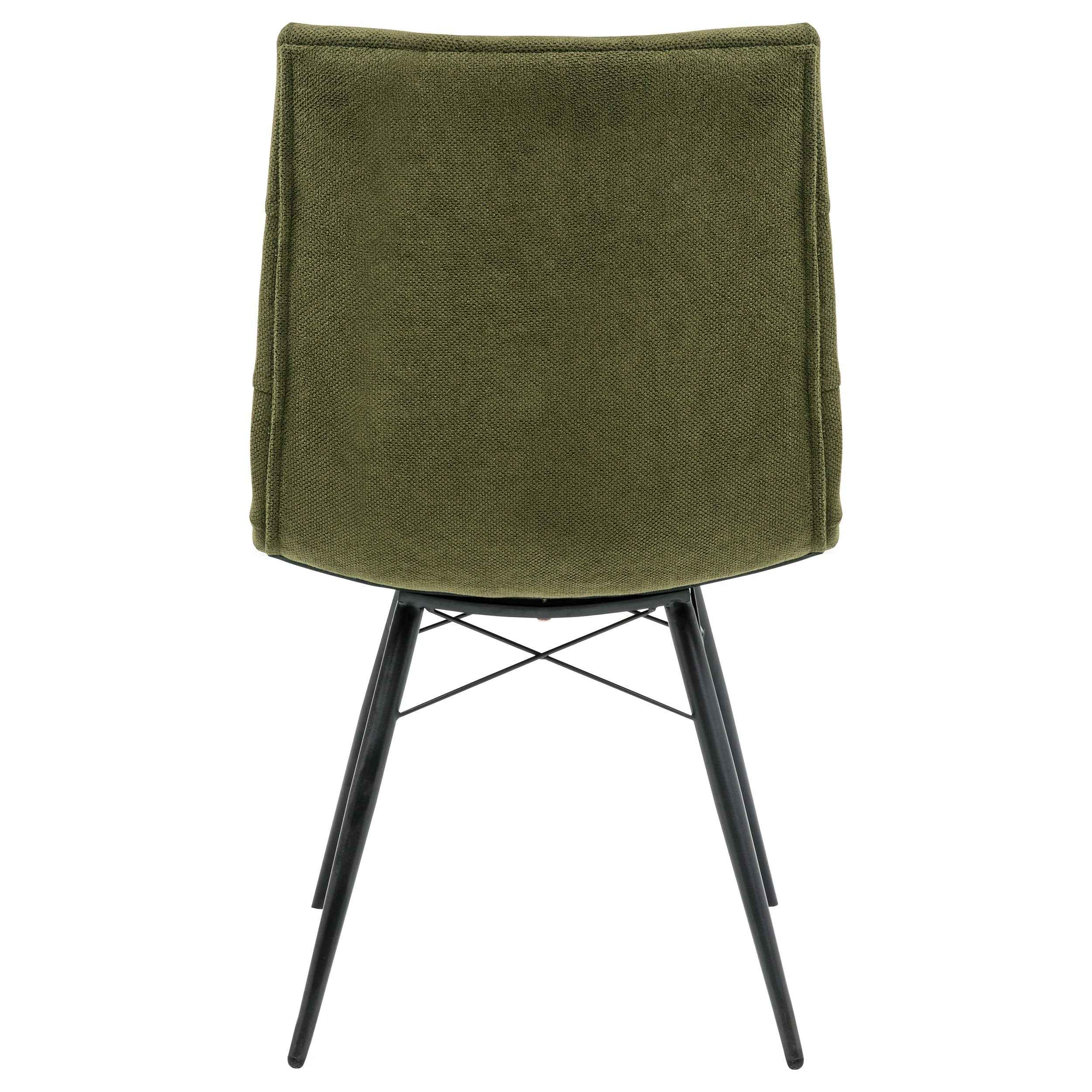 Aiken Saddle/Forest Green Fabric Upholstered Dining Side Chair (Set of 4) - Image 8