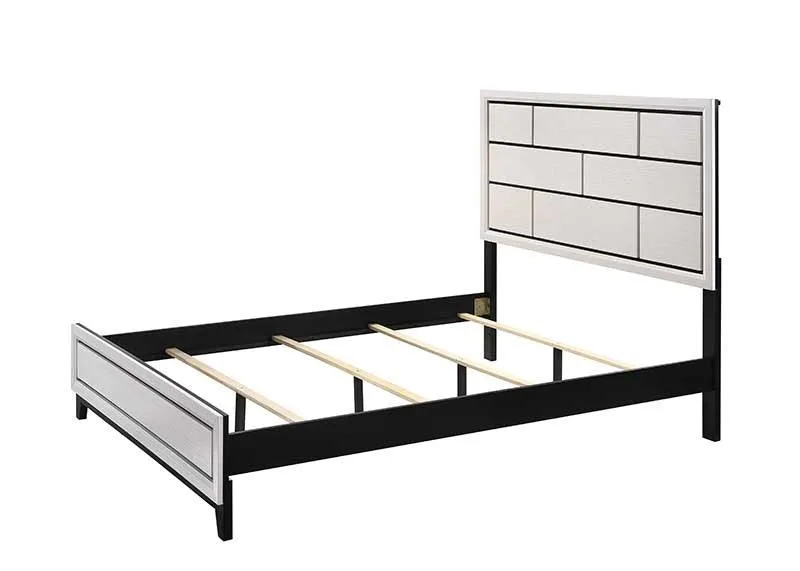Akerson Chalk Twin Panel Bed - Image 3