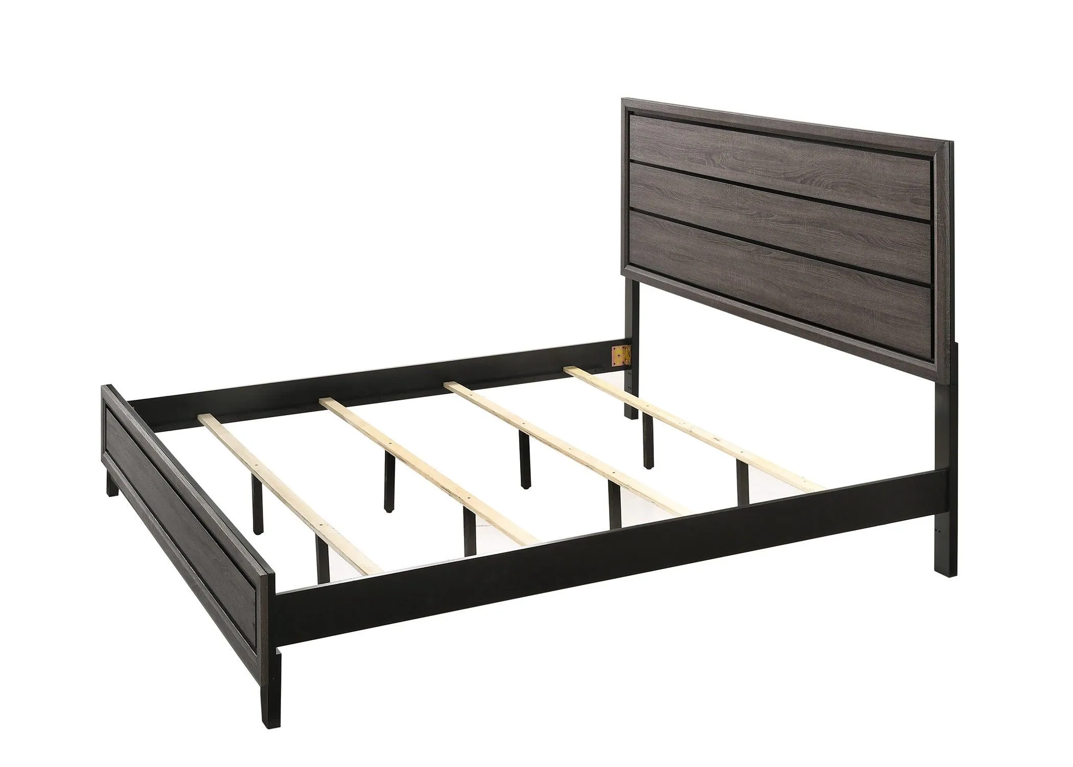 Akerson Gray King Panel Bed - Image 3