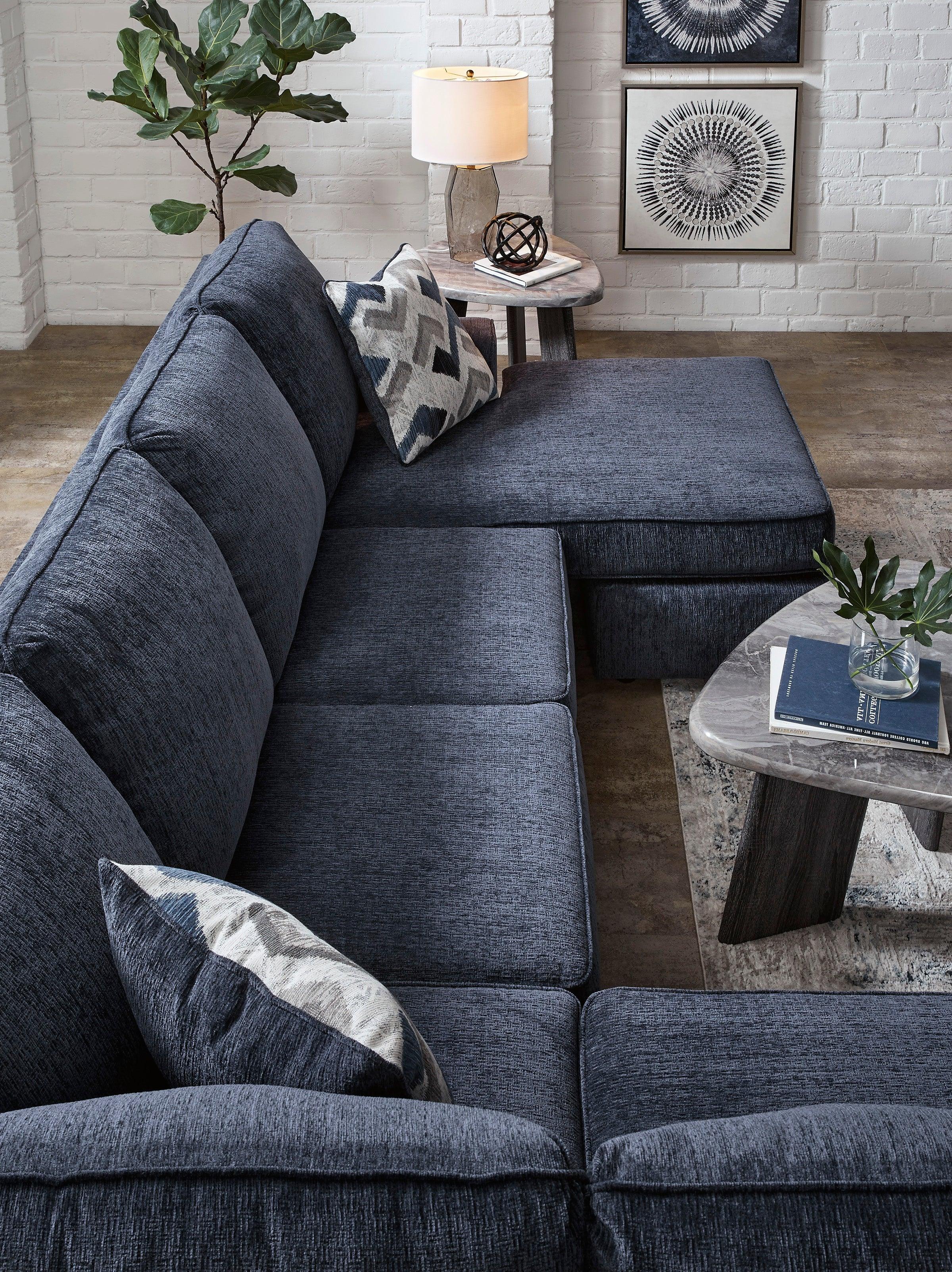 Albar Place Cobalt 2-Piece Left Arm Facing Chaise Sectional - Image 5