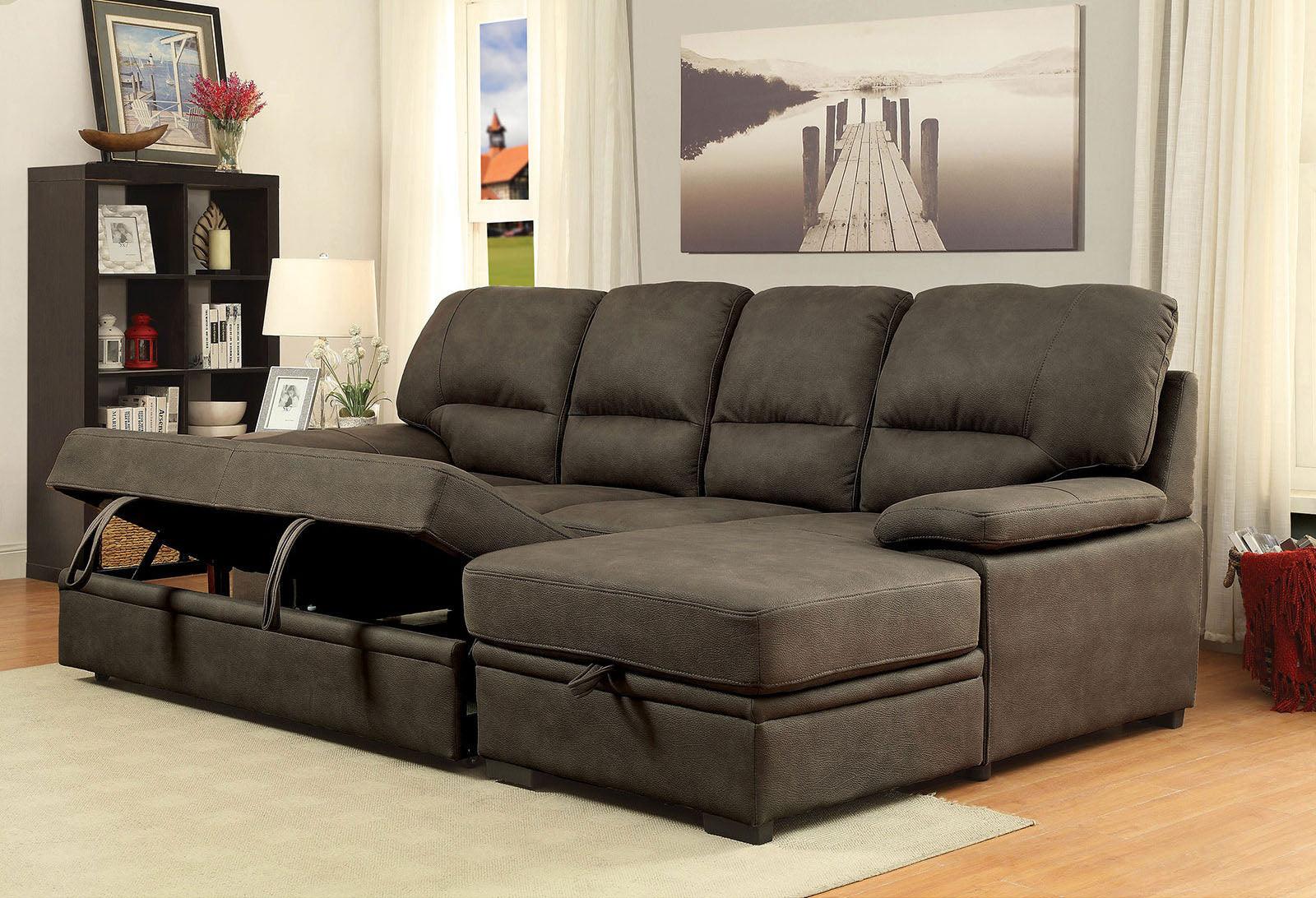 Alcester Ash Brown Sectional Sleeper - Image 4