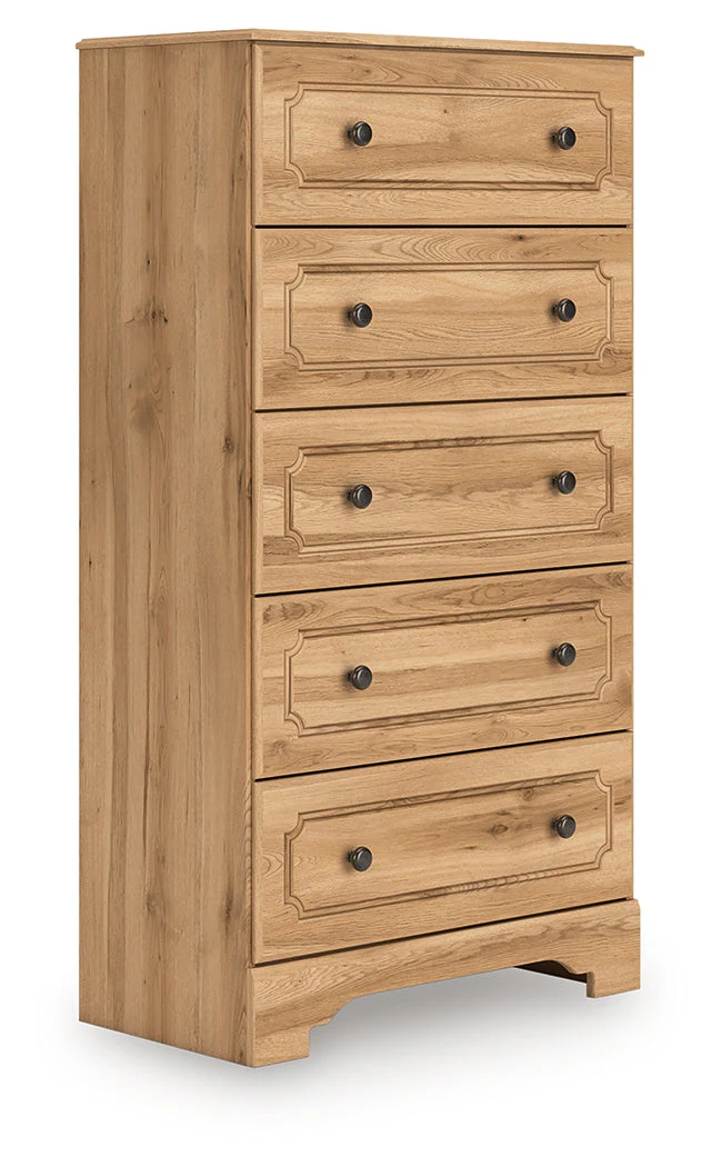 Aleaport Warm Brown Chest of Drawers - Image 3