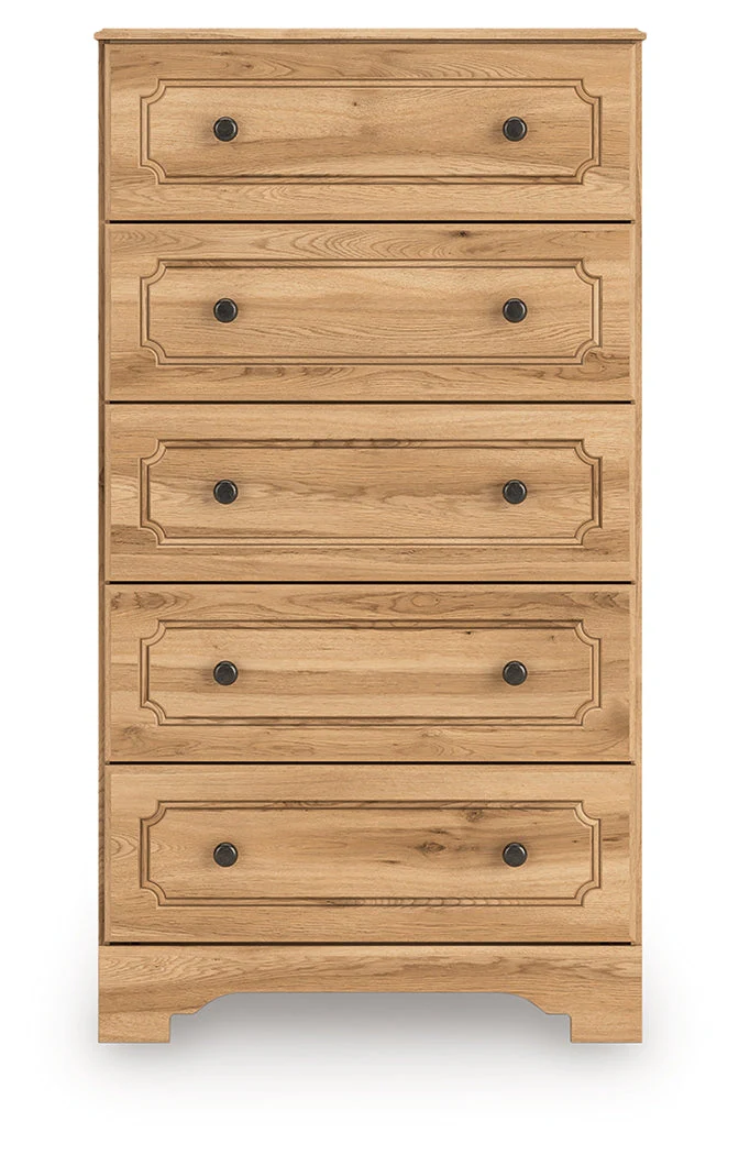 Aleaport Warm Brown Chest of Drawers - Image 5