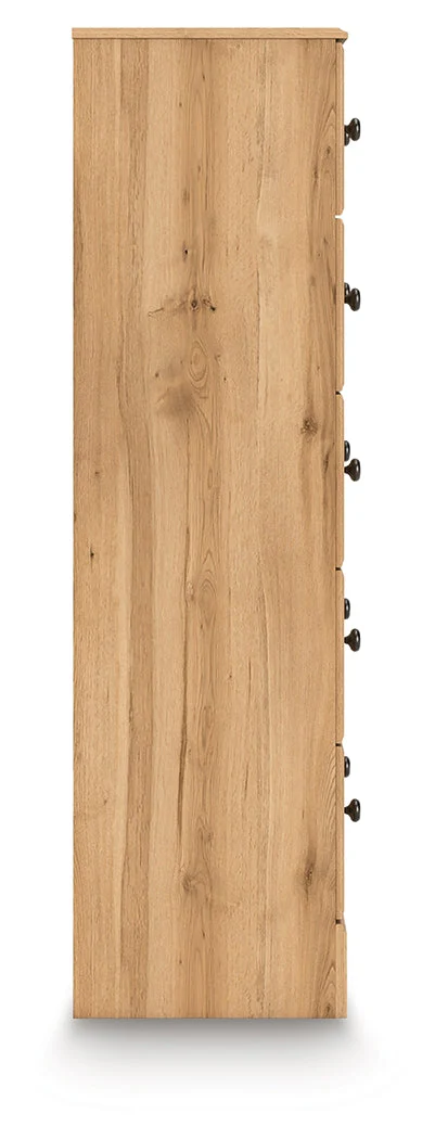 Aleaport Warm Brown Chest of Drawers - Image 7