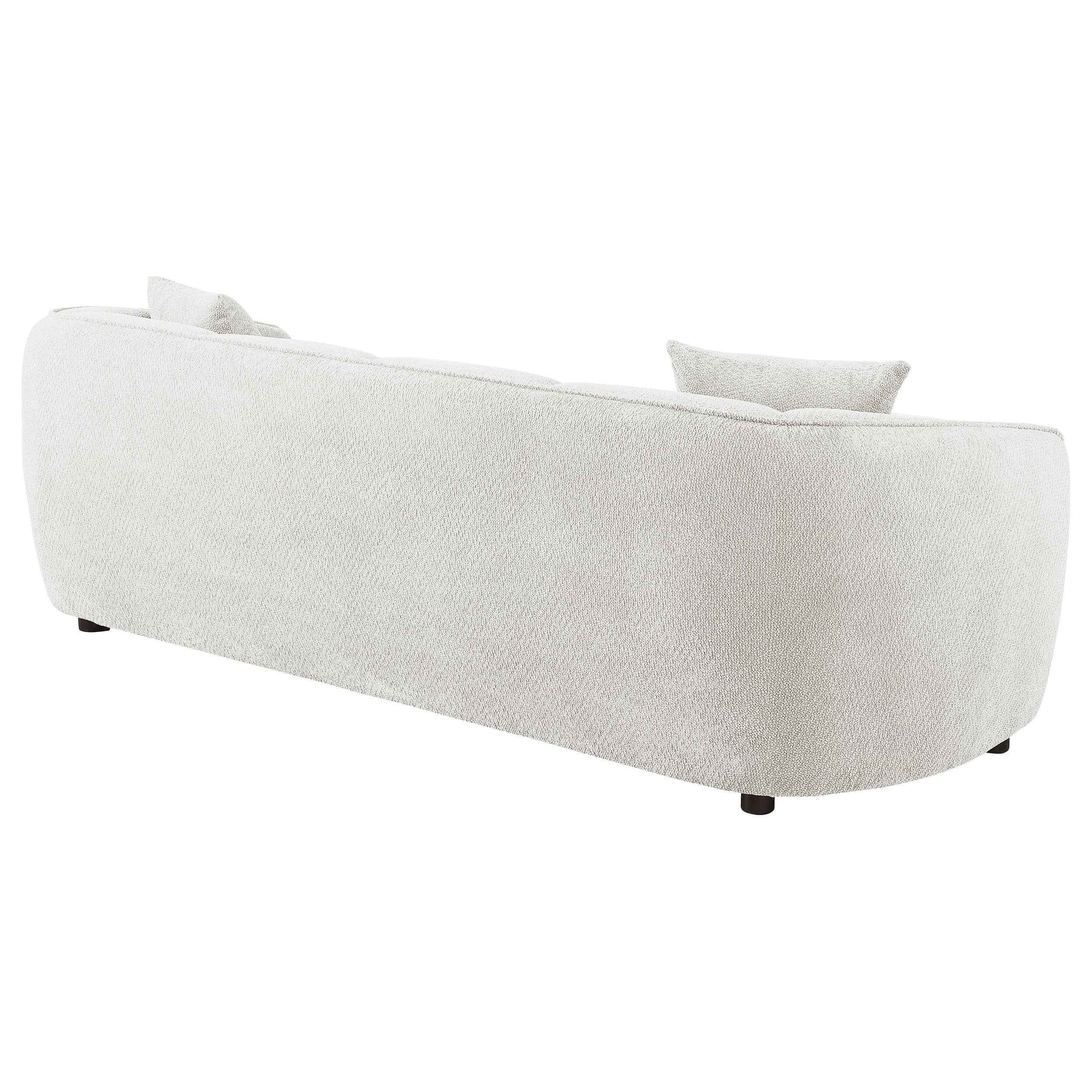 Aleisha Ivory Chenille Upholstered Sofa - Image 6