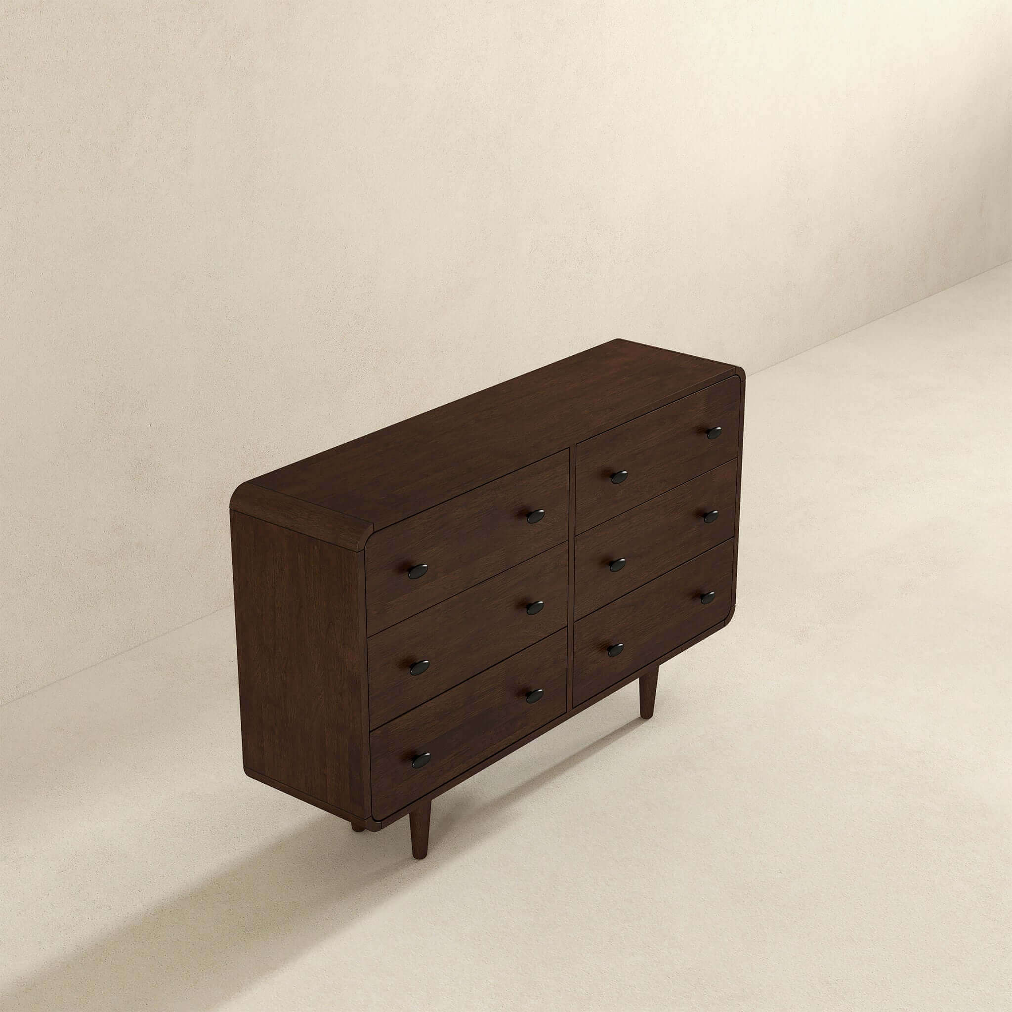 Alexa Mid Century Modern Dresser 6 Drawers - Image 4