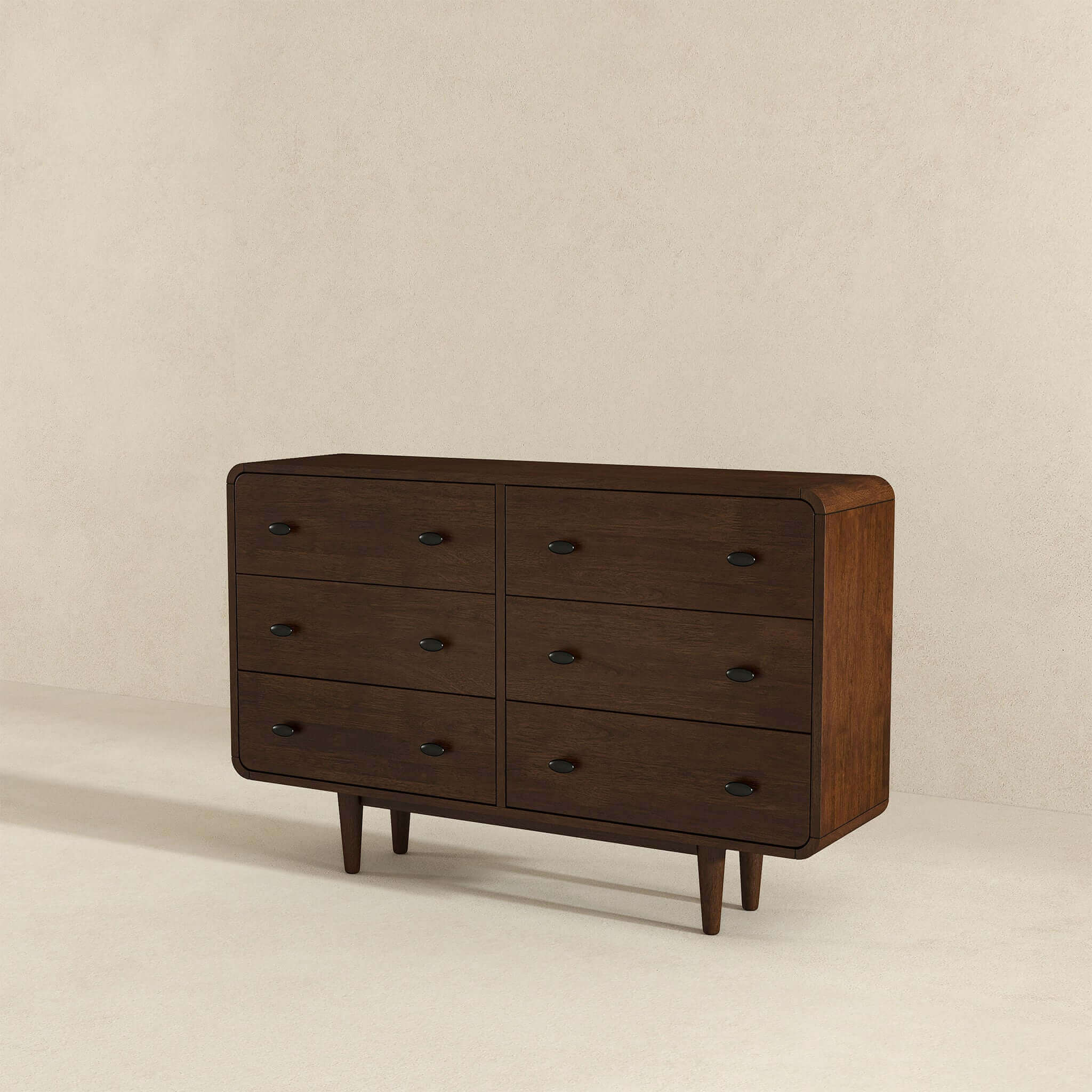 Alexa Mid Century Modern Dresser 6 Drawers - Image 6