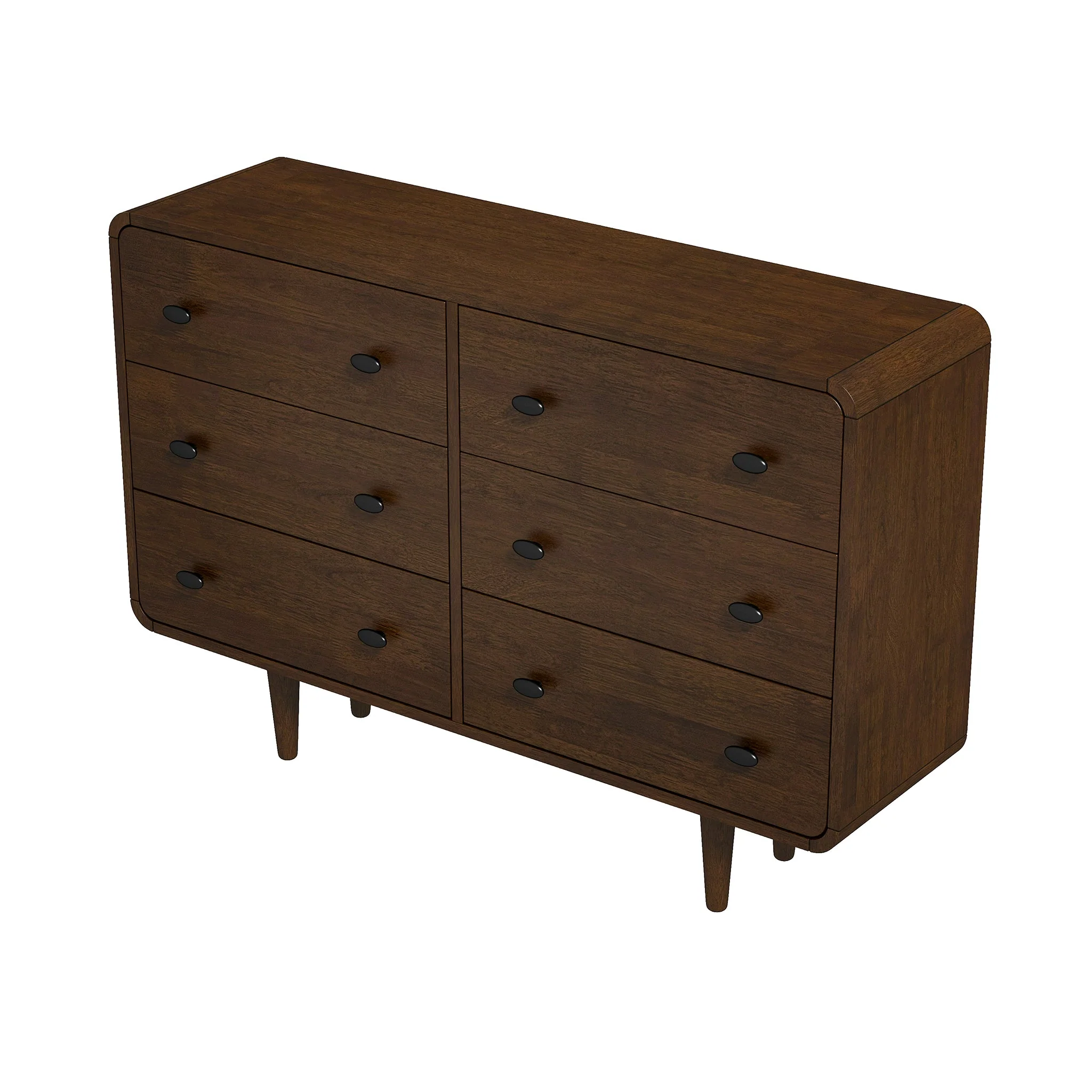 Alexa Mid Century Modern Dresser 6 Drawers - Image 7