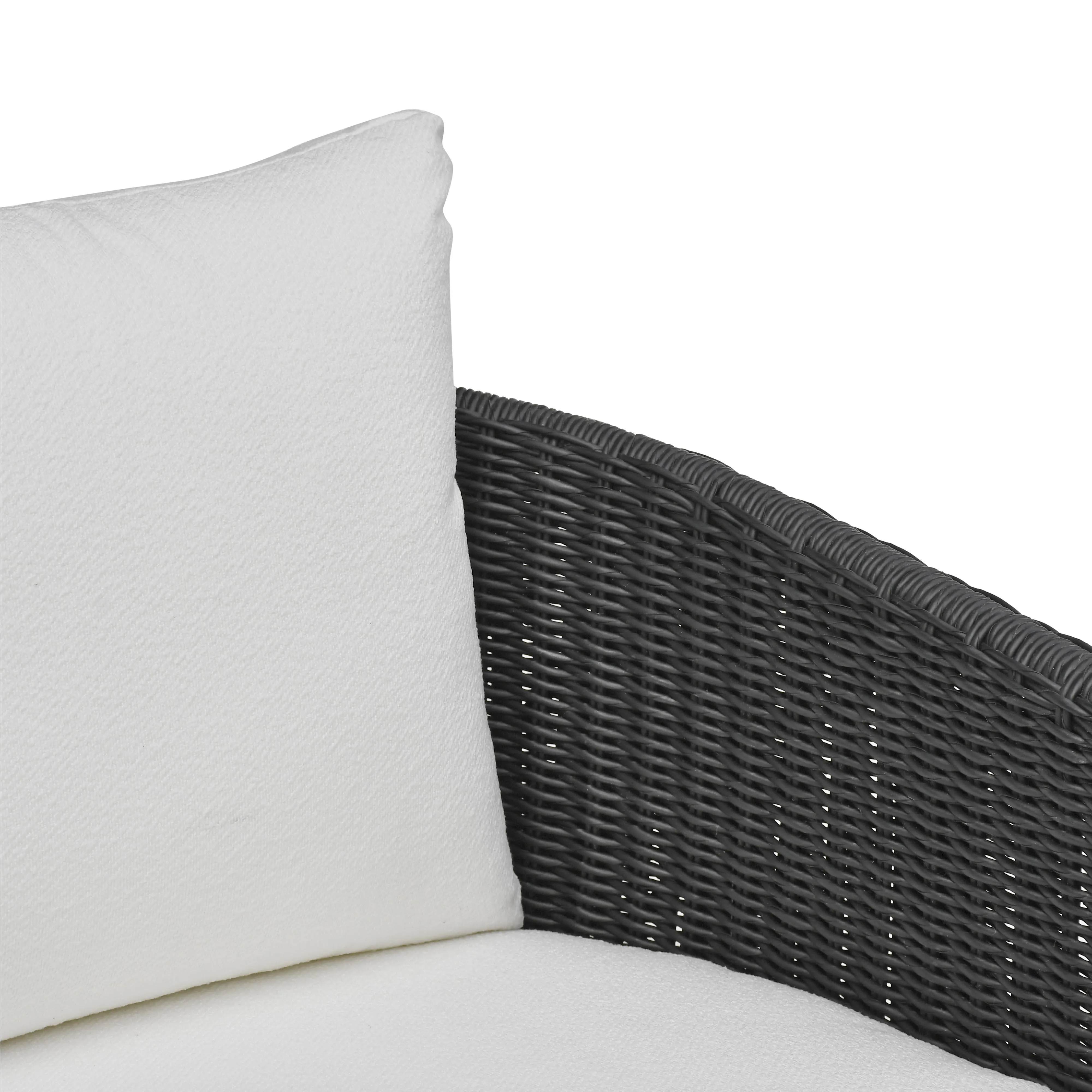 Alexa Rattan Performance Fabric Outdoor Armchair - Image 15