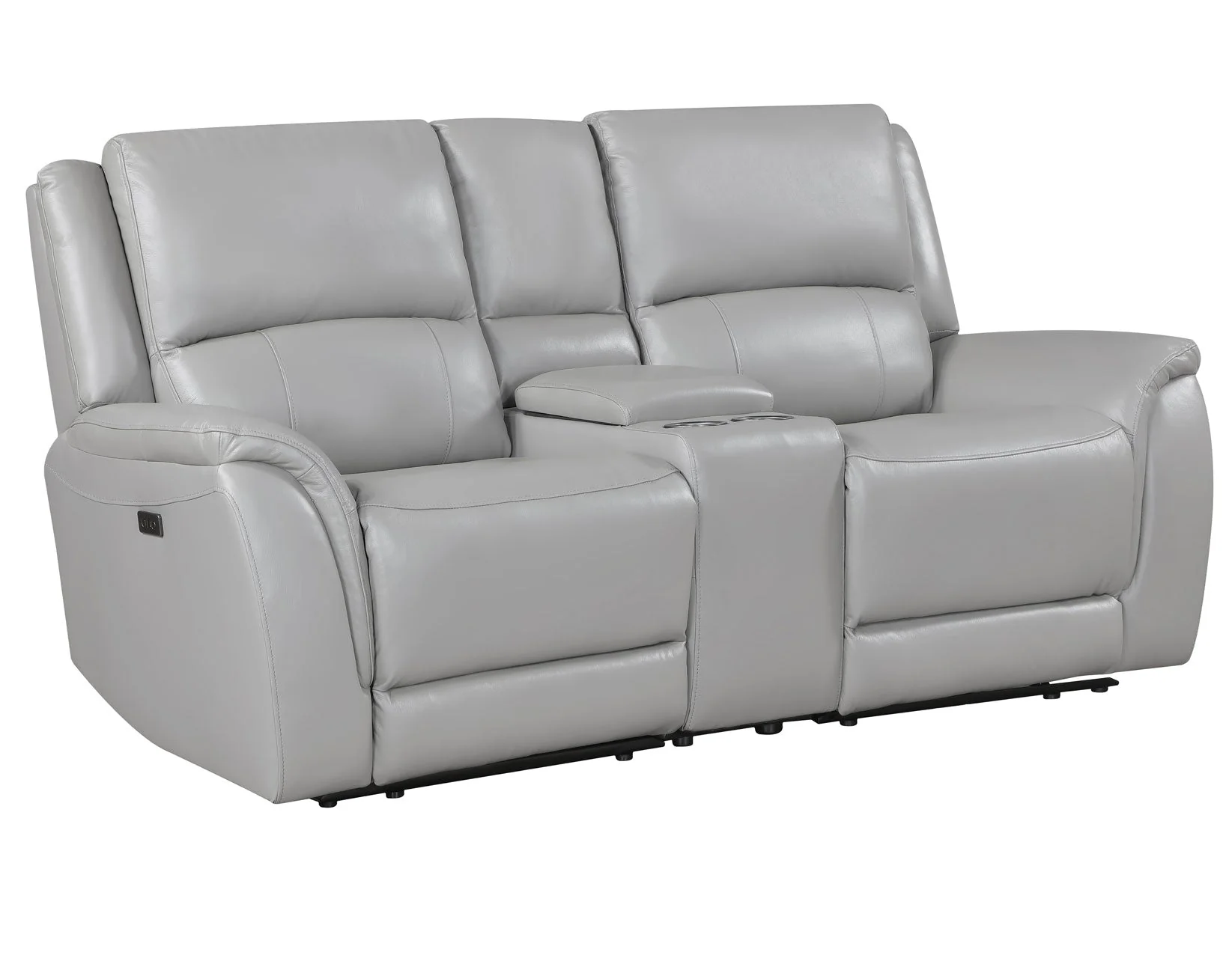 Alexandria Stone 3-Piece Top-Grain Leather Power Reclining Set - Image 13