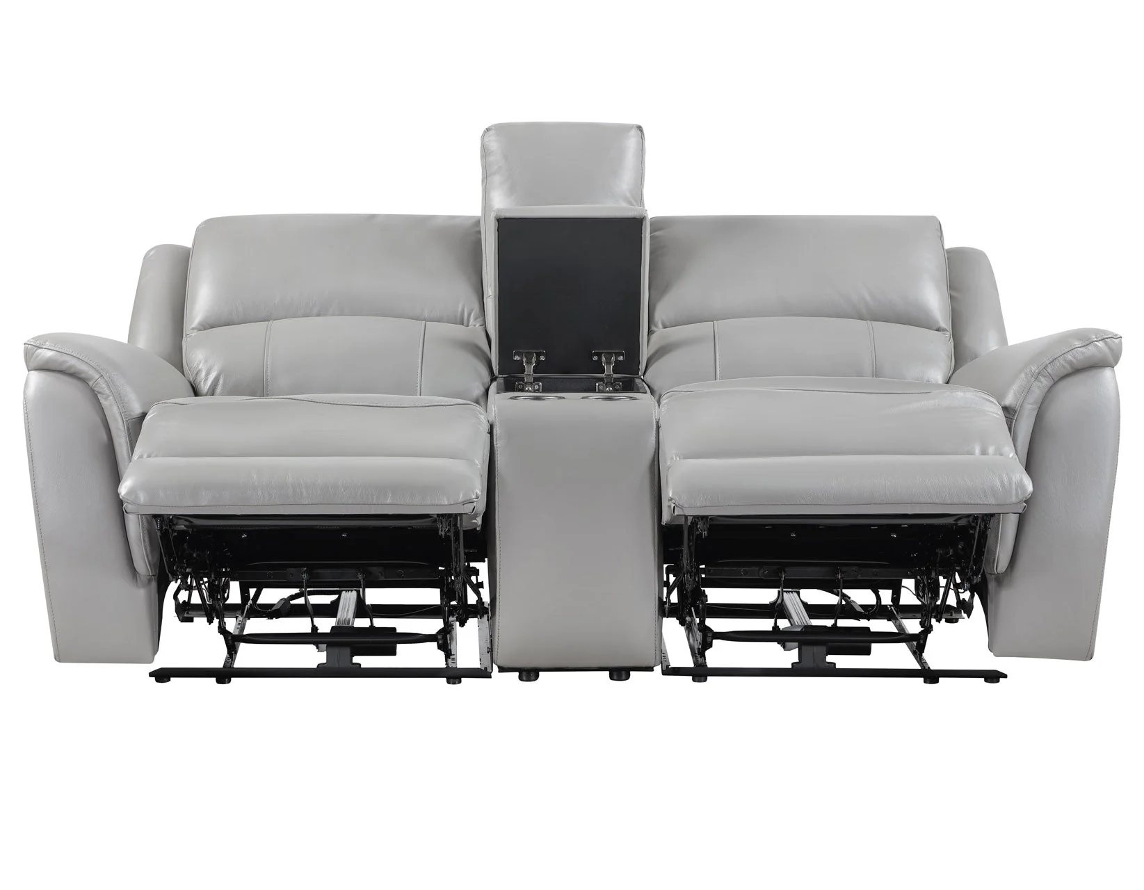 Alexandria Stone 3-Piece Top-Grain Leather Power Reclining Set - Image 26
