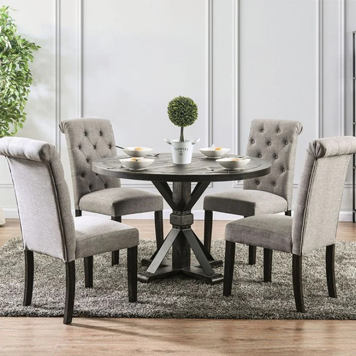 Alfred Antique Black/Ivory 5-Piece Dining Room Set