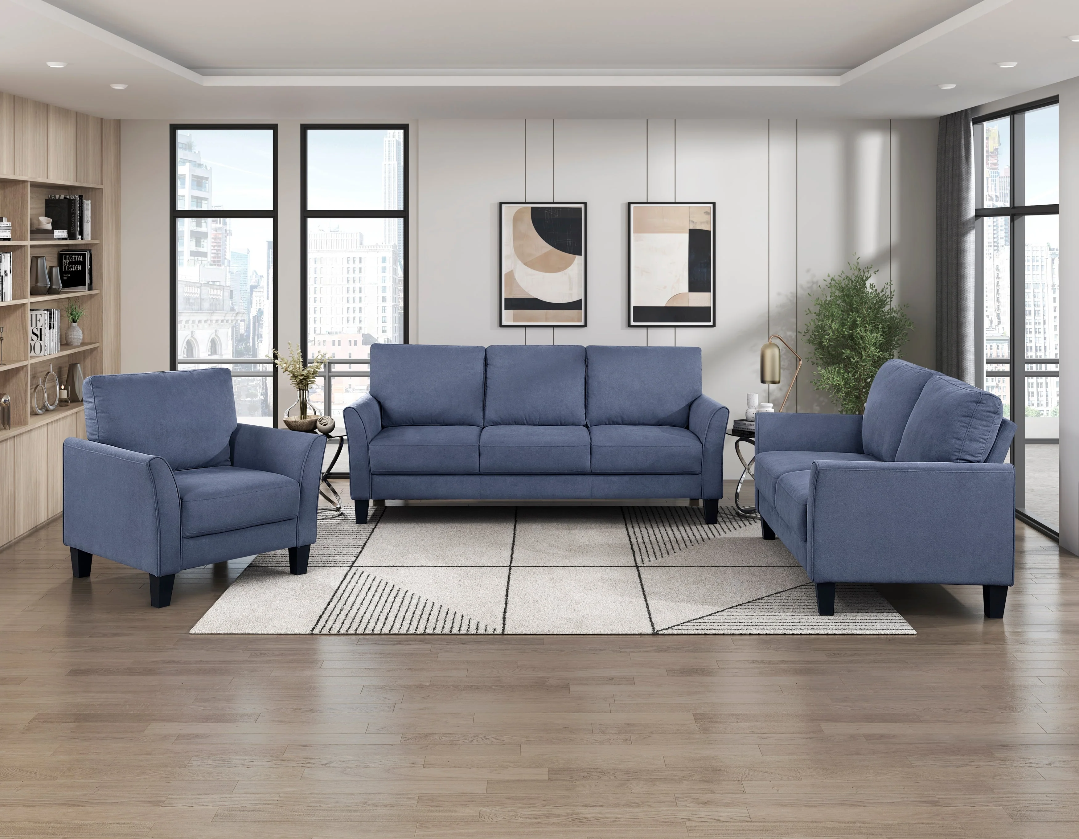Aliana Blue Chair - Image 2