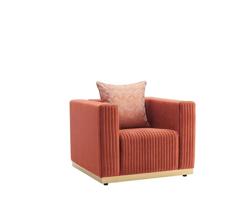 Alisha Rust Living Room Set - Image 5