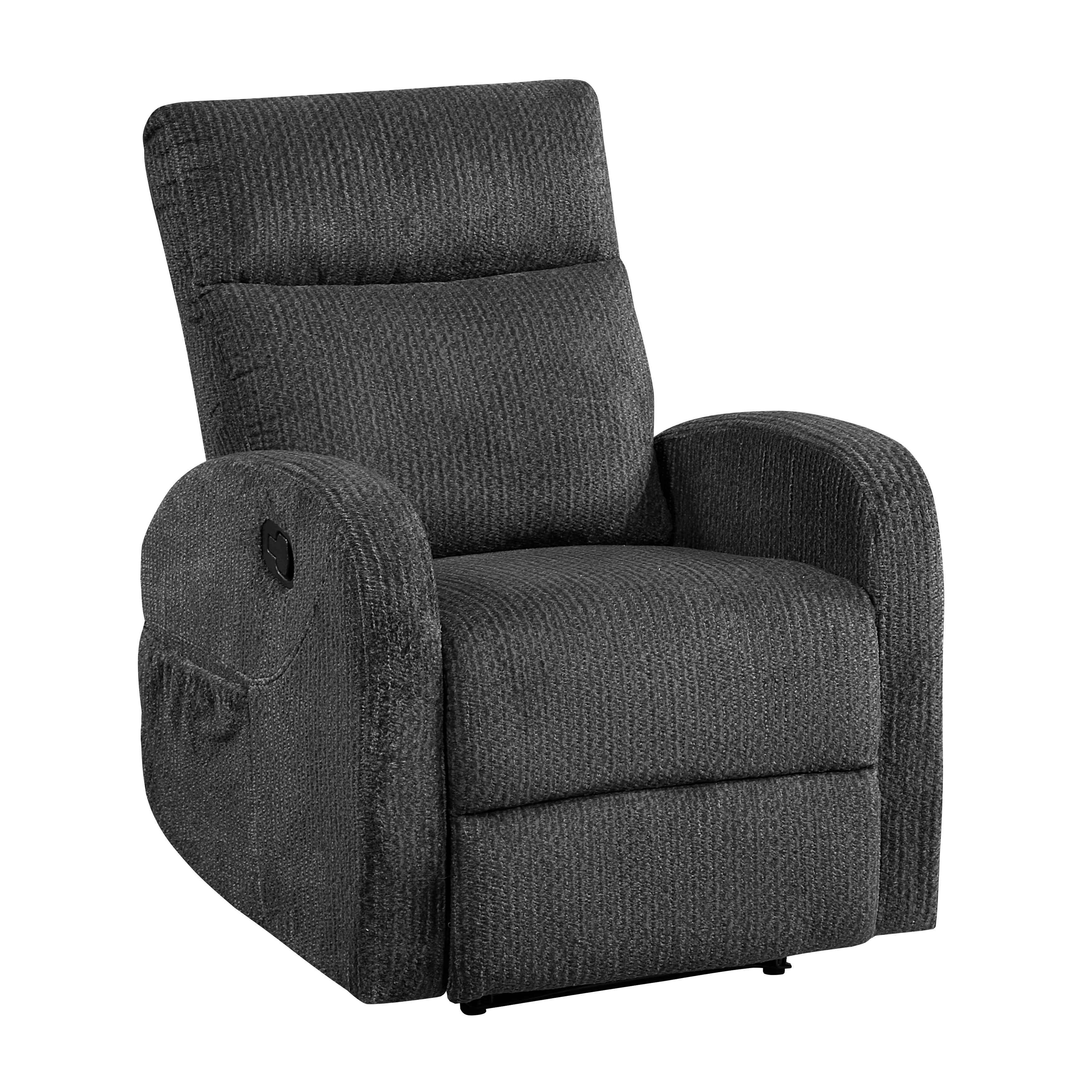 Allen Dark Gray 3-Piece Reclining Living Room Set - Image 13