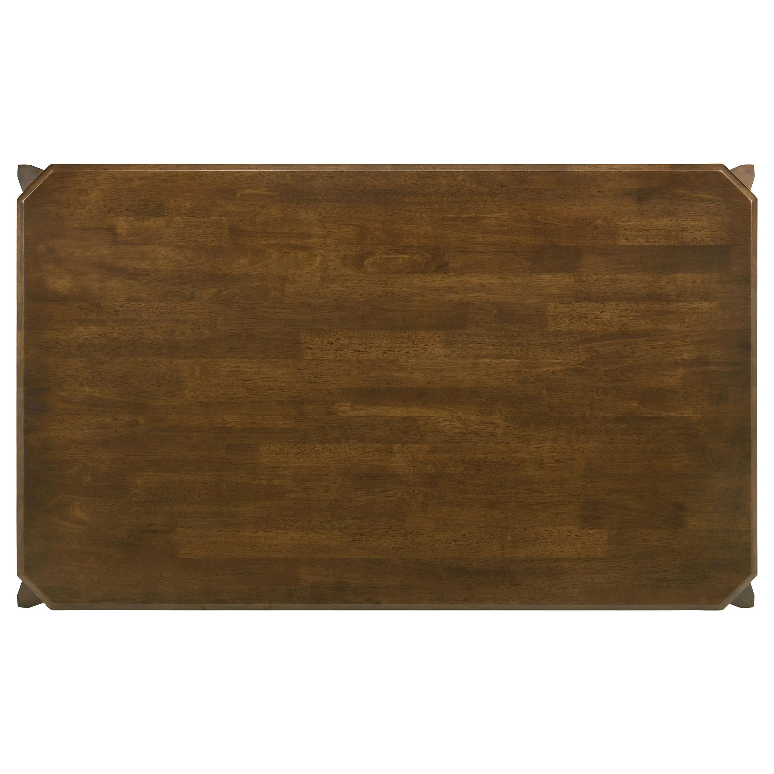 Almonte Dark Brown Rectangular Wood Dining Table - Image 5