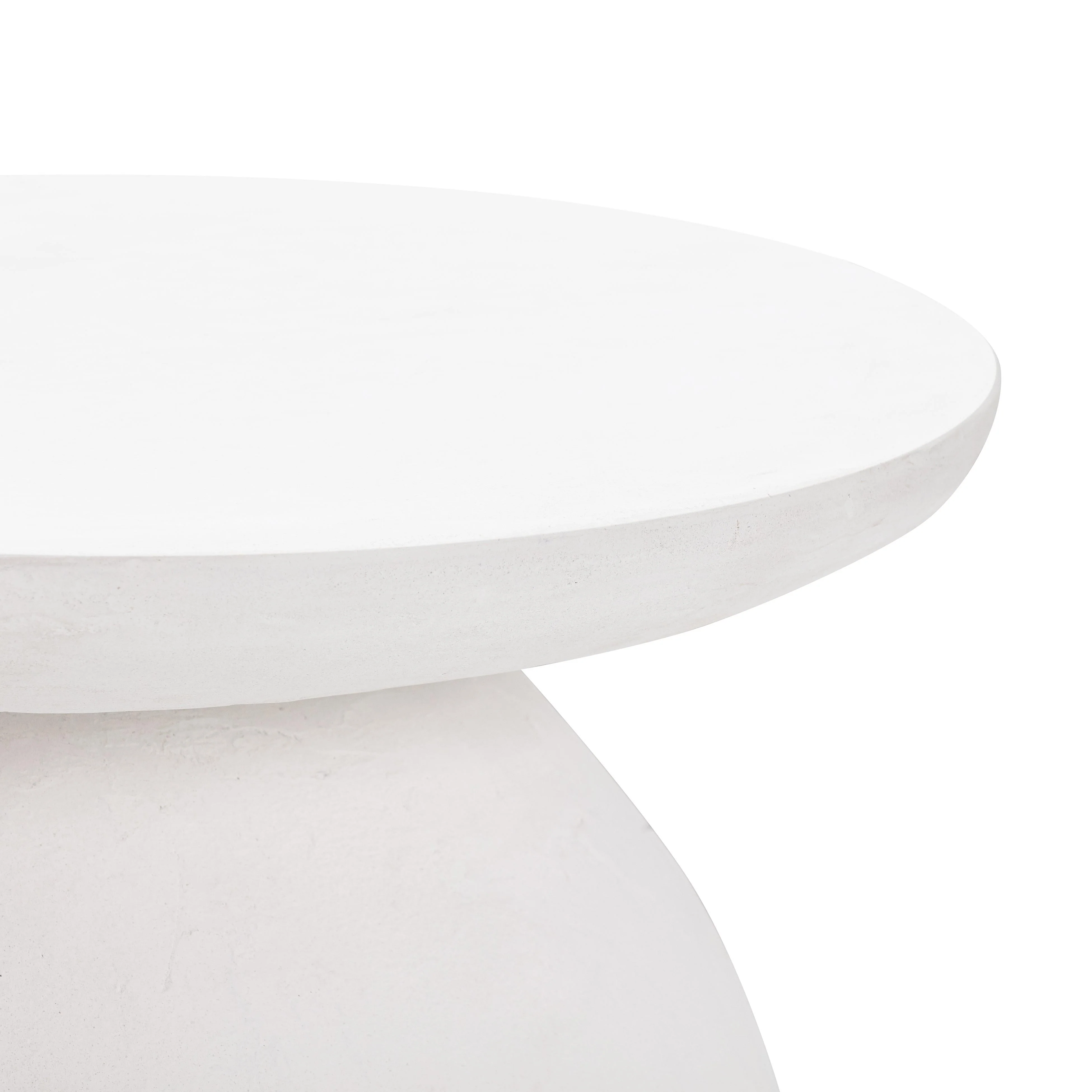Aloe White Indoor / Outdoor Concrete Side Table - Image 5