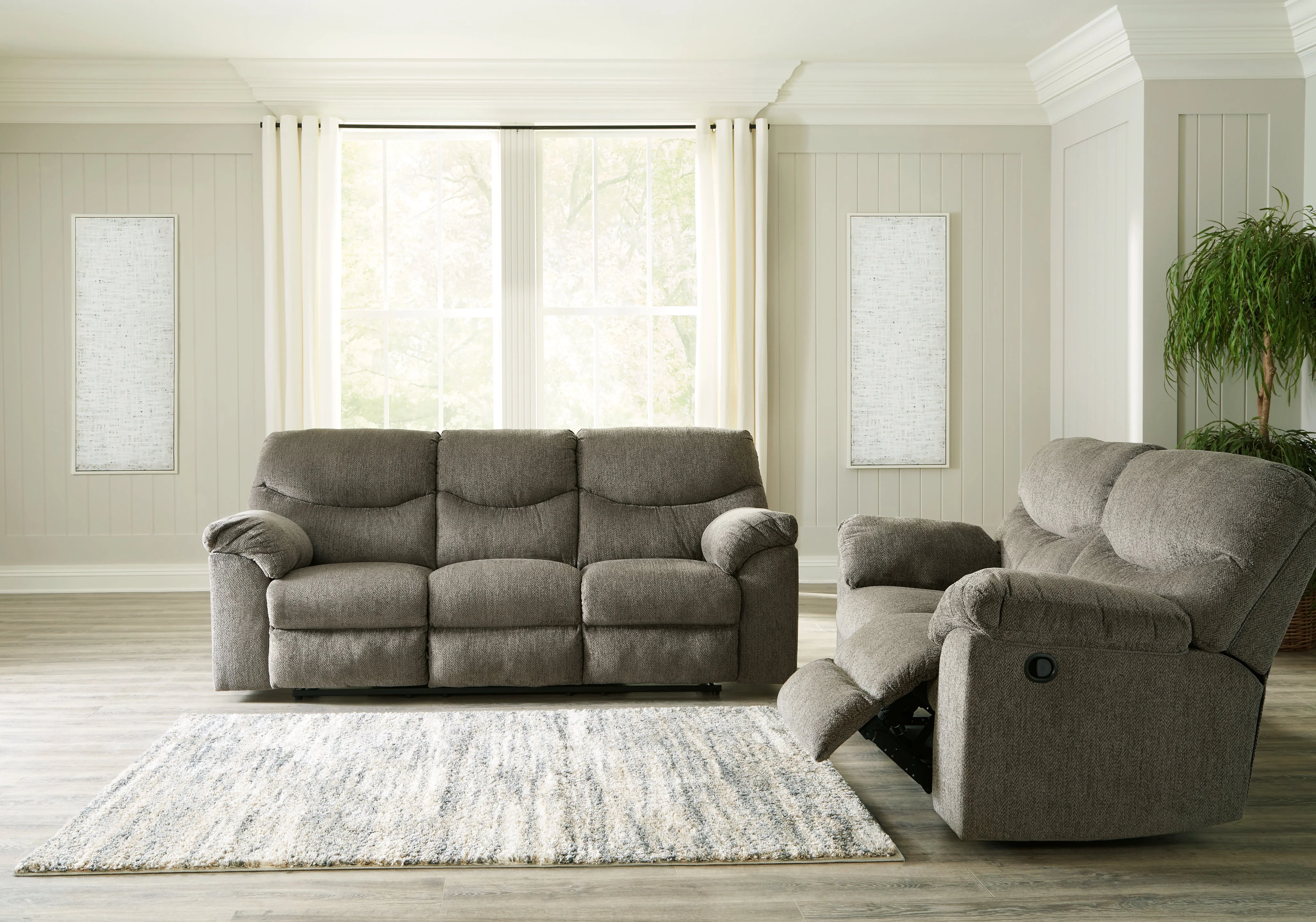 Alphons Putty Sofa and Loveseat