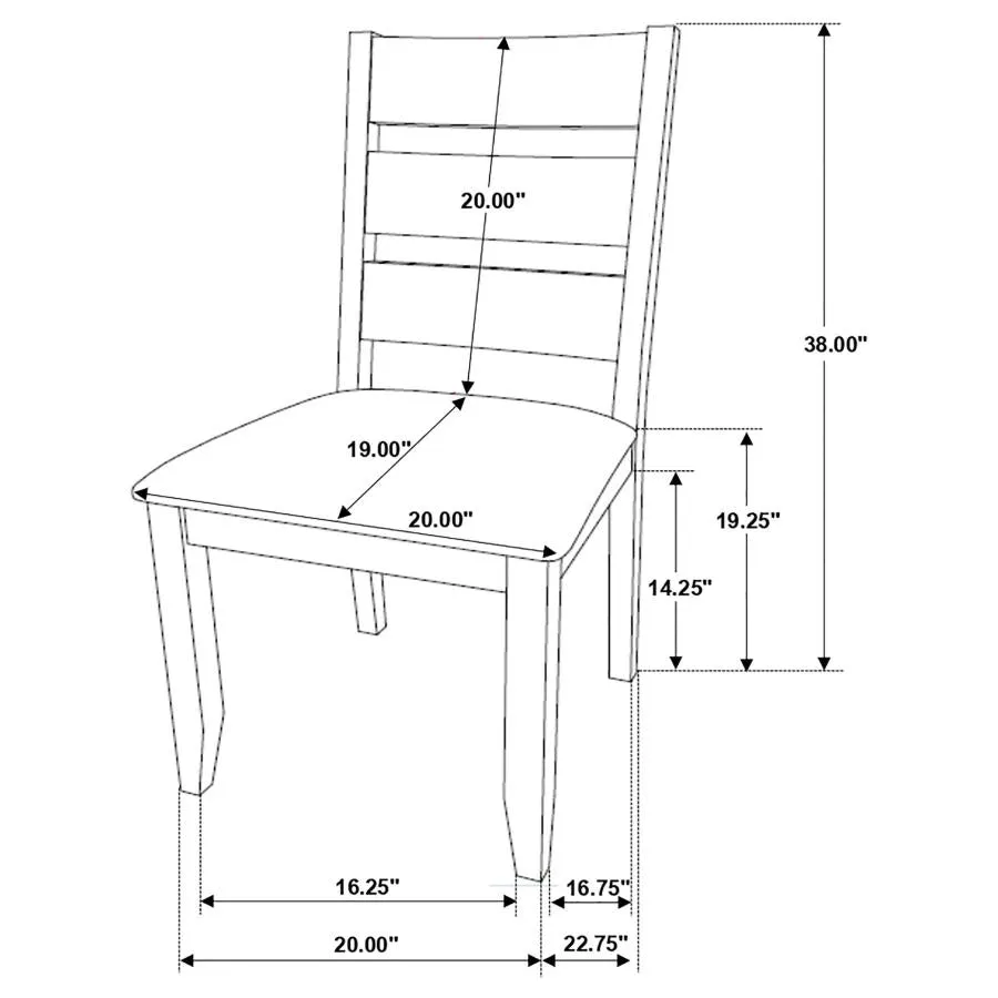 Alston Knotty Nutmeg/Gray 5-Piece Dining Set - Image 14