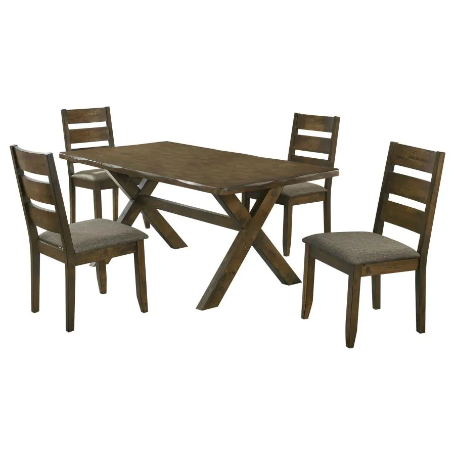 Alston Knotty Nutmeg/Gray 5-Piece Dining Set - Image 2