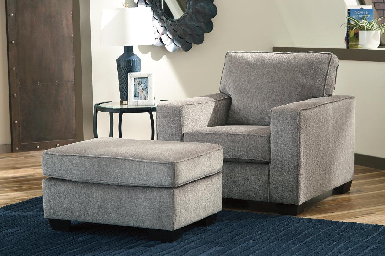 Altari Alloy Chair and Ottoman - Image 2