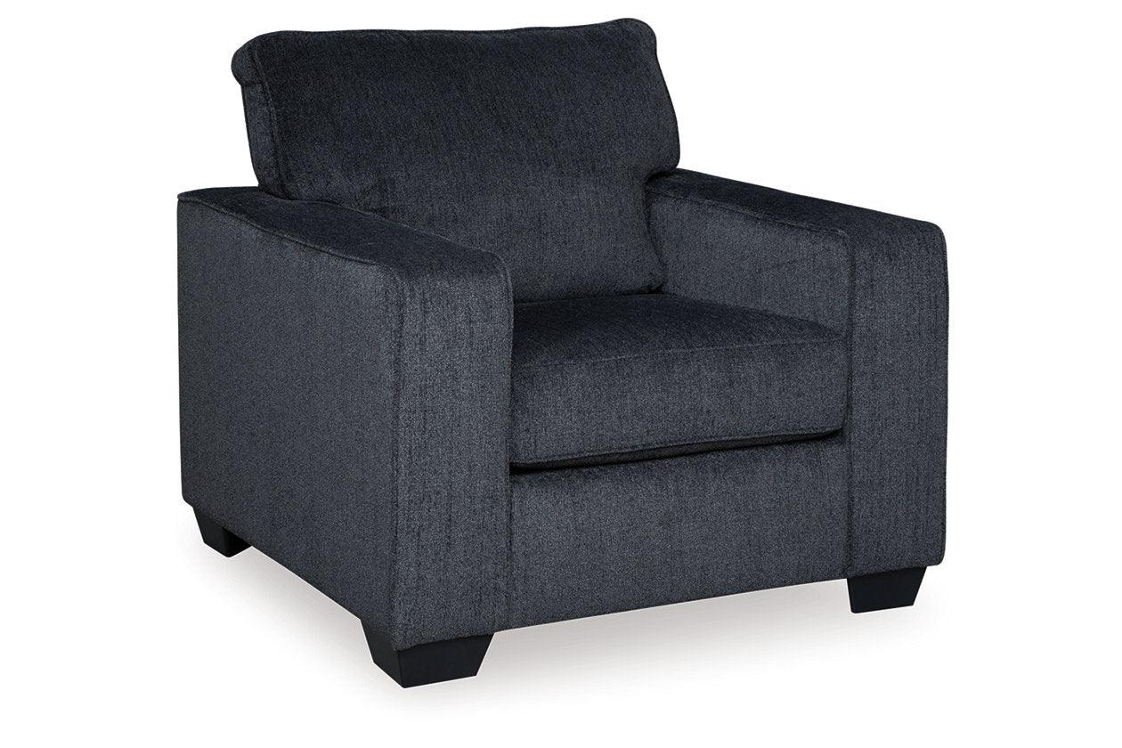 Altari Slate Chair and Ottoman - Image 4