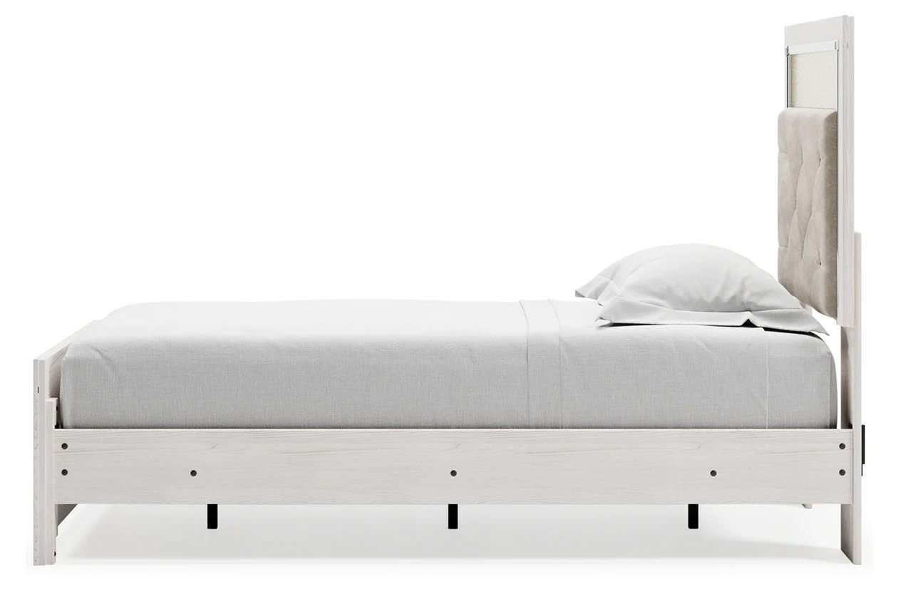 Altyra White Twin Upholstered Panel Bed - Image 7
