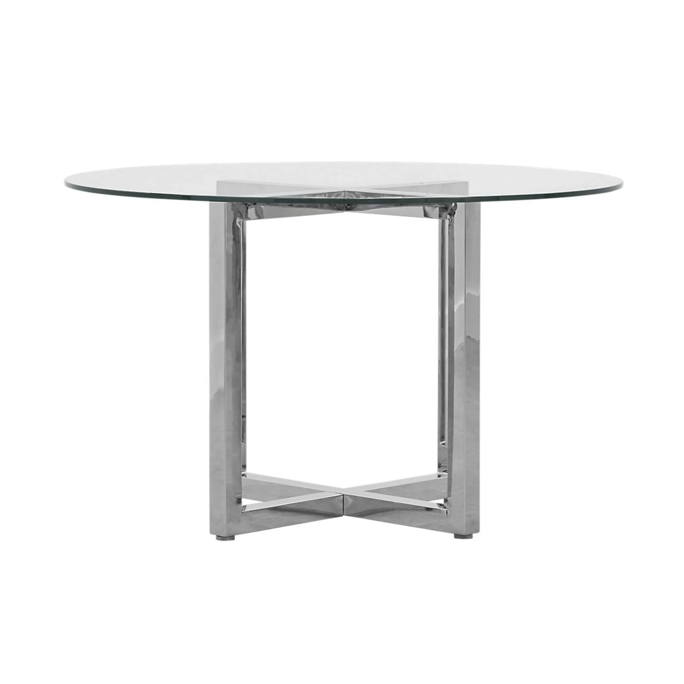 Amalfi 48 inch Round Glass Top Dining Table - Image 3