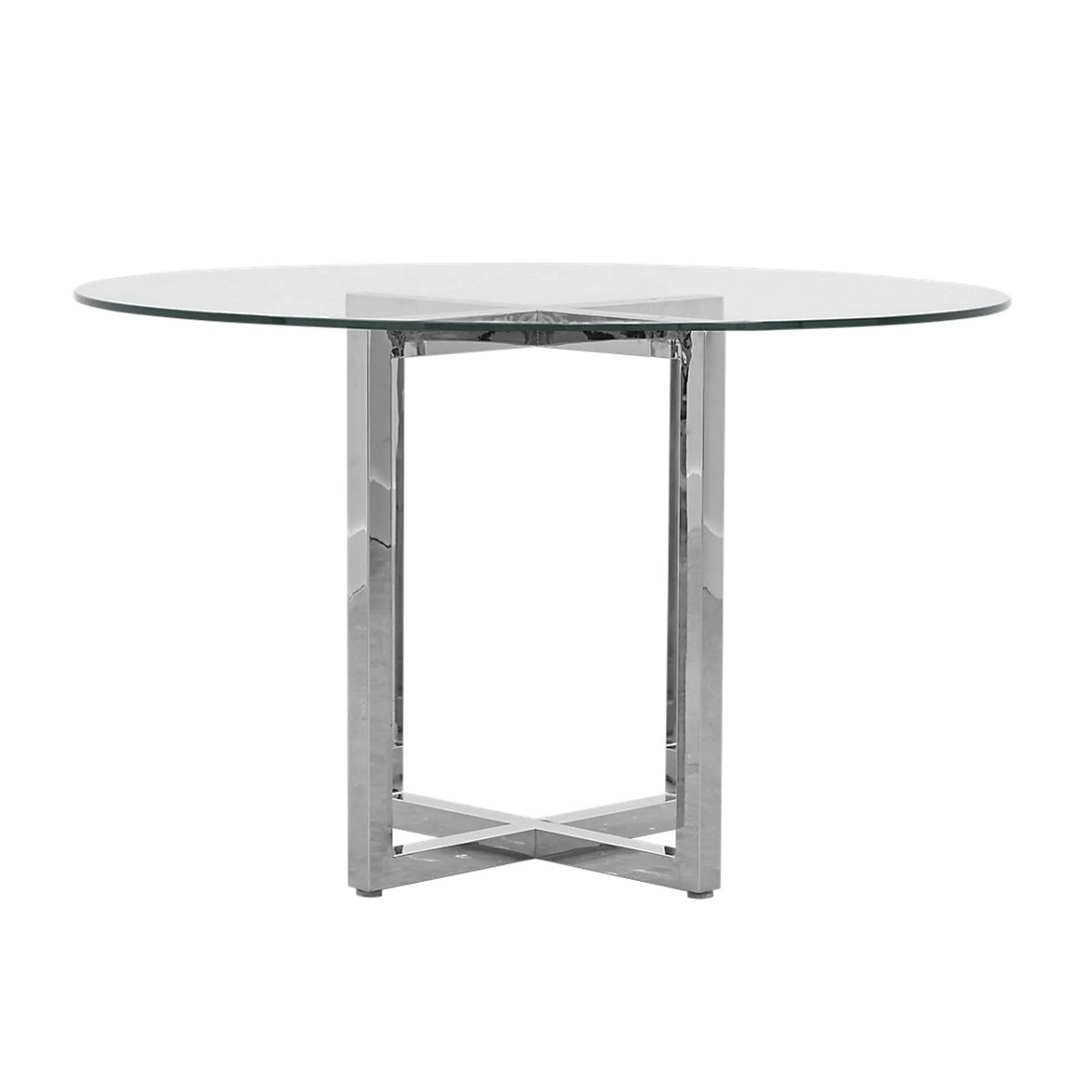 Amalfi 54 inch Round Glass Top Counter Table - Image 3