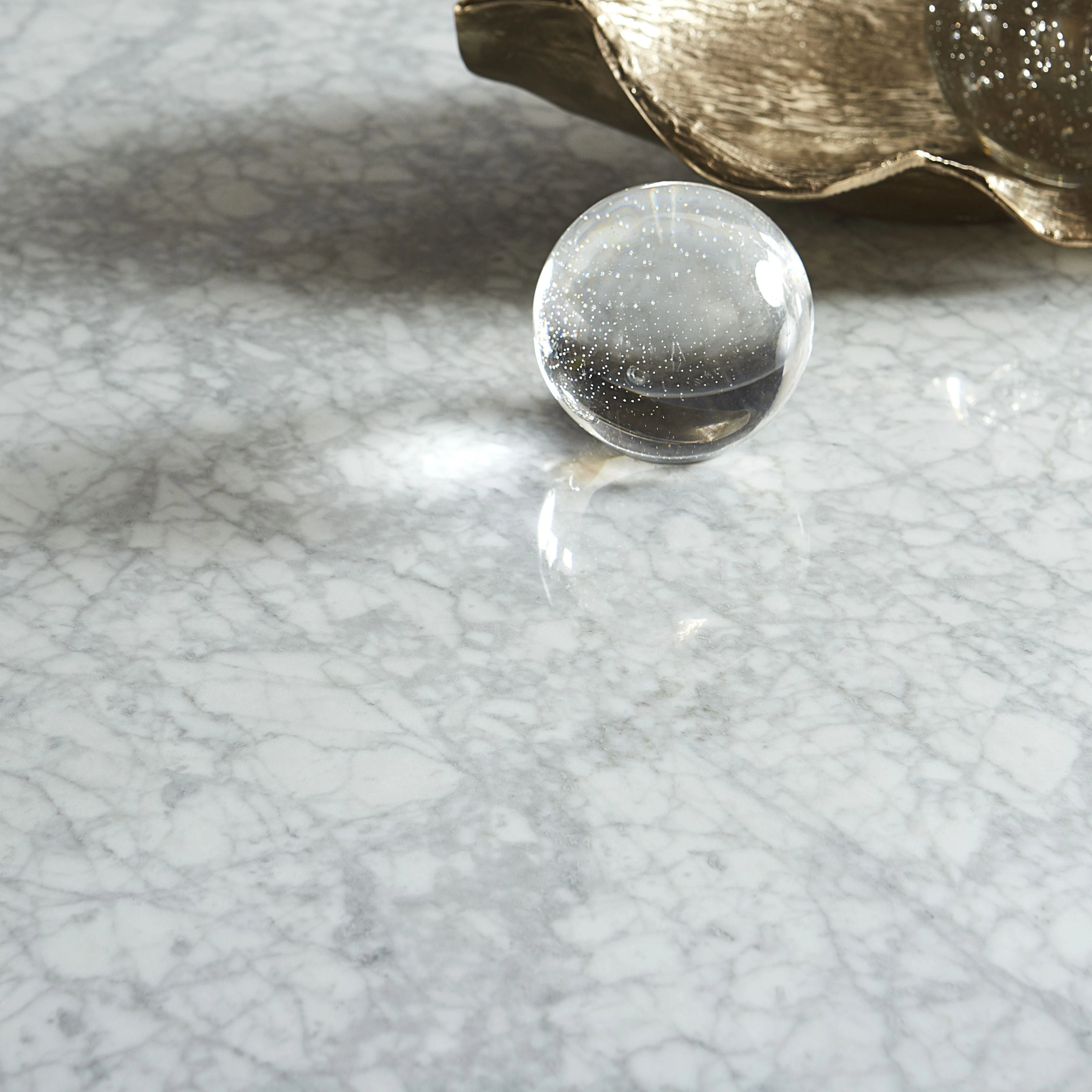 Amalfi Rectangular Carrara Marble Top Dining Table - Image 2