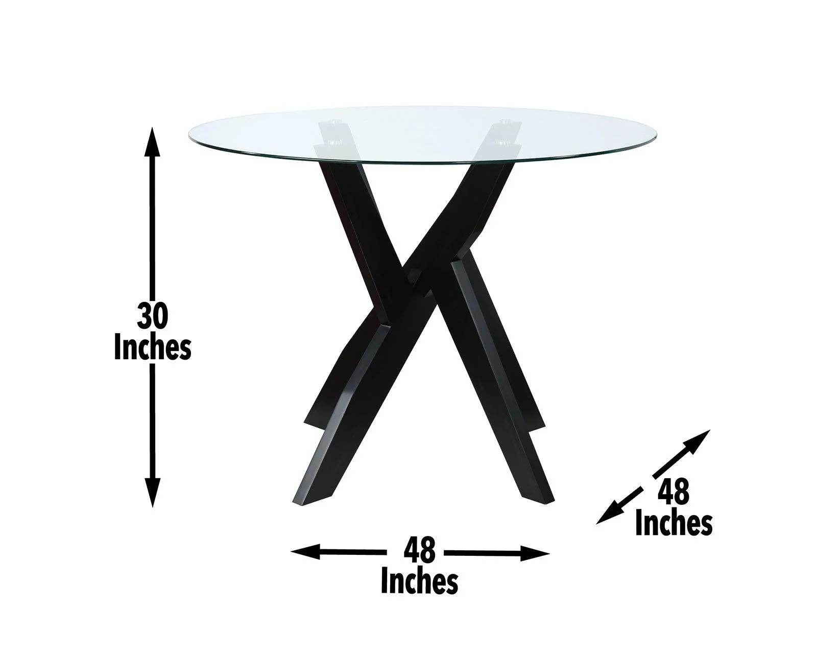 Amalie 5-Piece 48-inch Round Camel Dining Set(Table & 4 Side Chairs) - Image 11