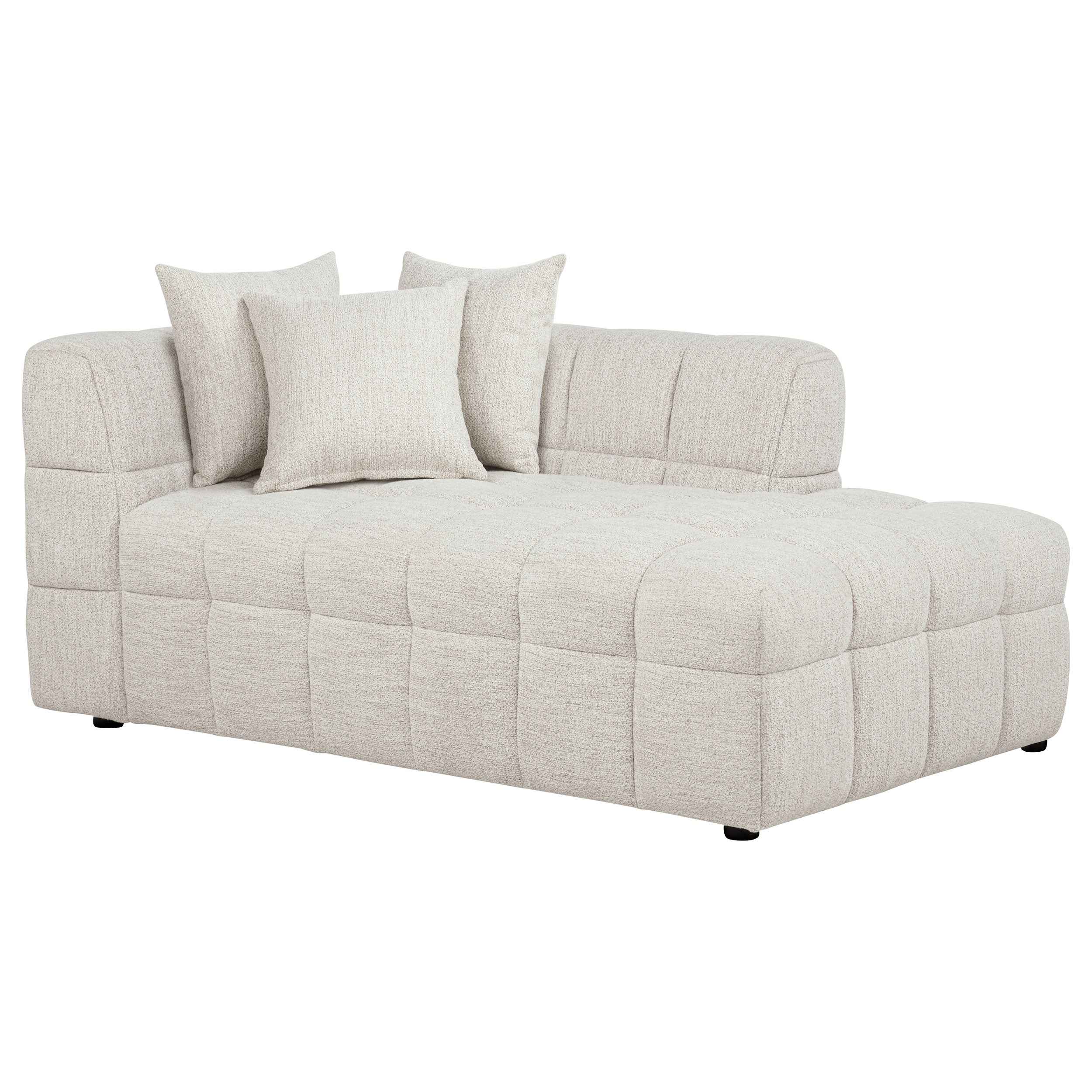 Amara Ivory 4-Piece Upholstered Sectional Sofa - Image 9