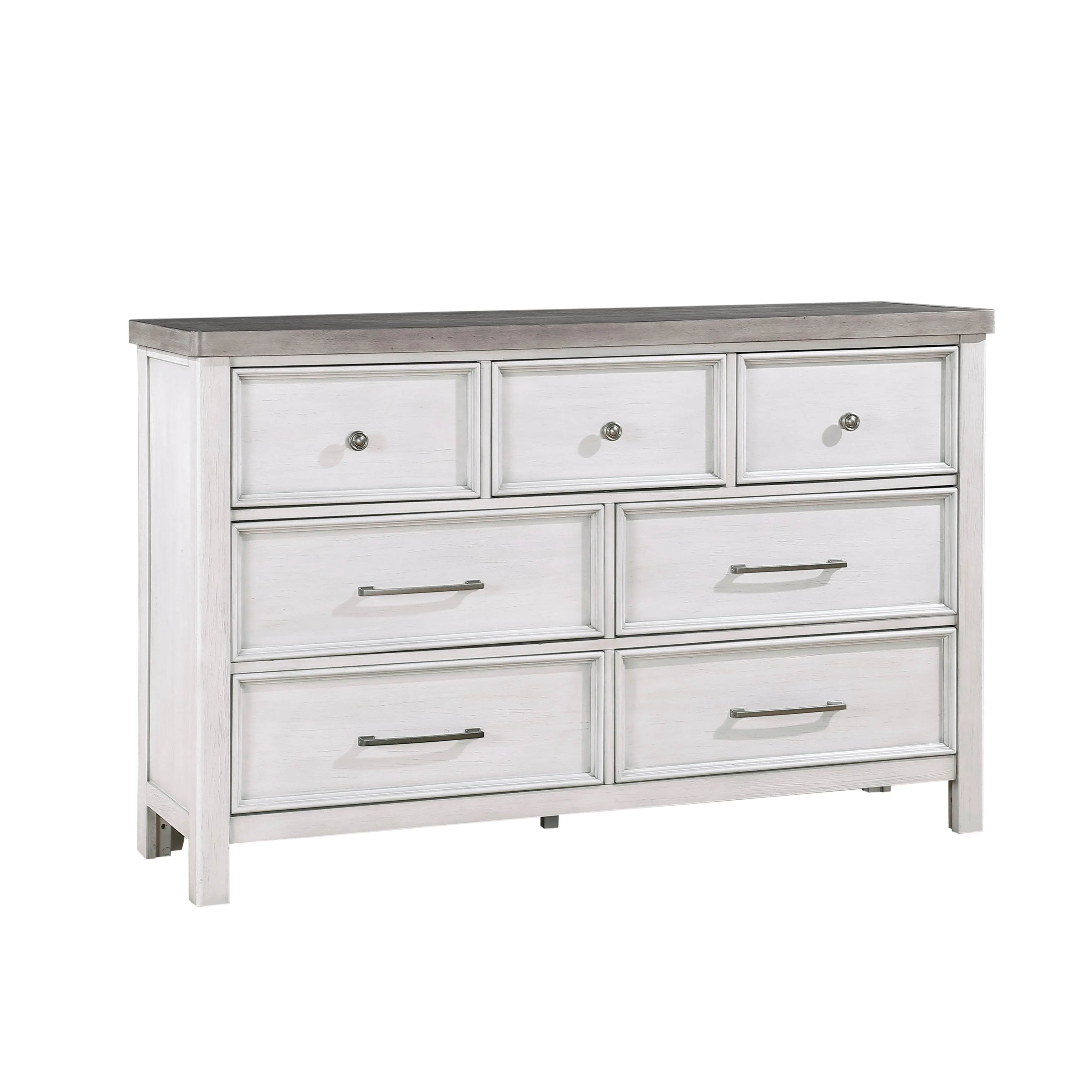 Ambrose Antique White/Gray Storage Platform Bedroom Set - Image 7
